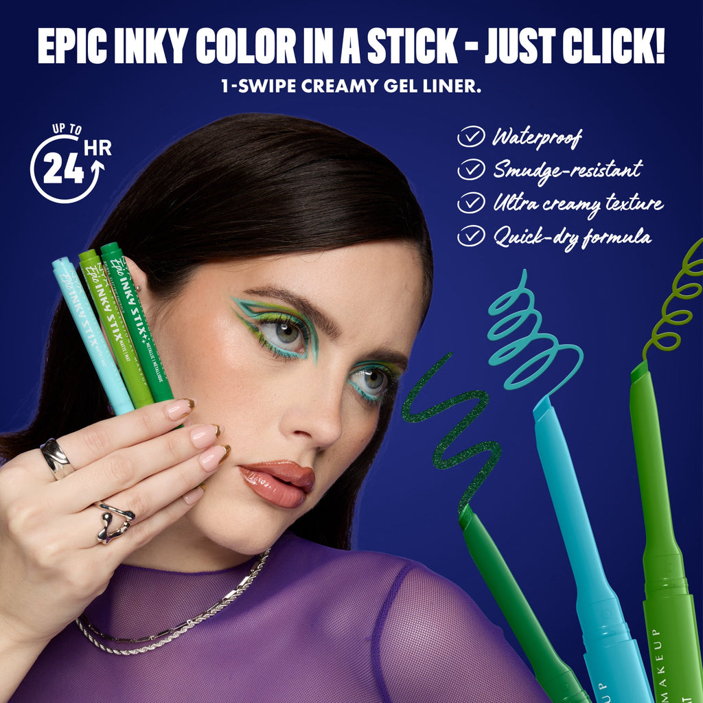 NYX Professional Makeup Epic Inky Stix Mechanical Cream Gel Eyeliner, Robotic Red, 0.003 oz