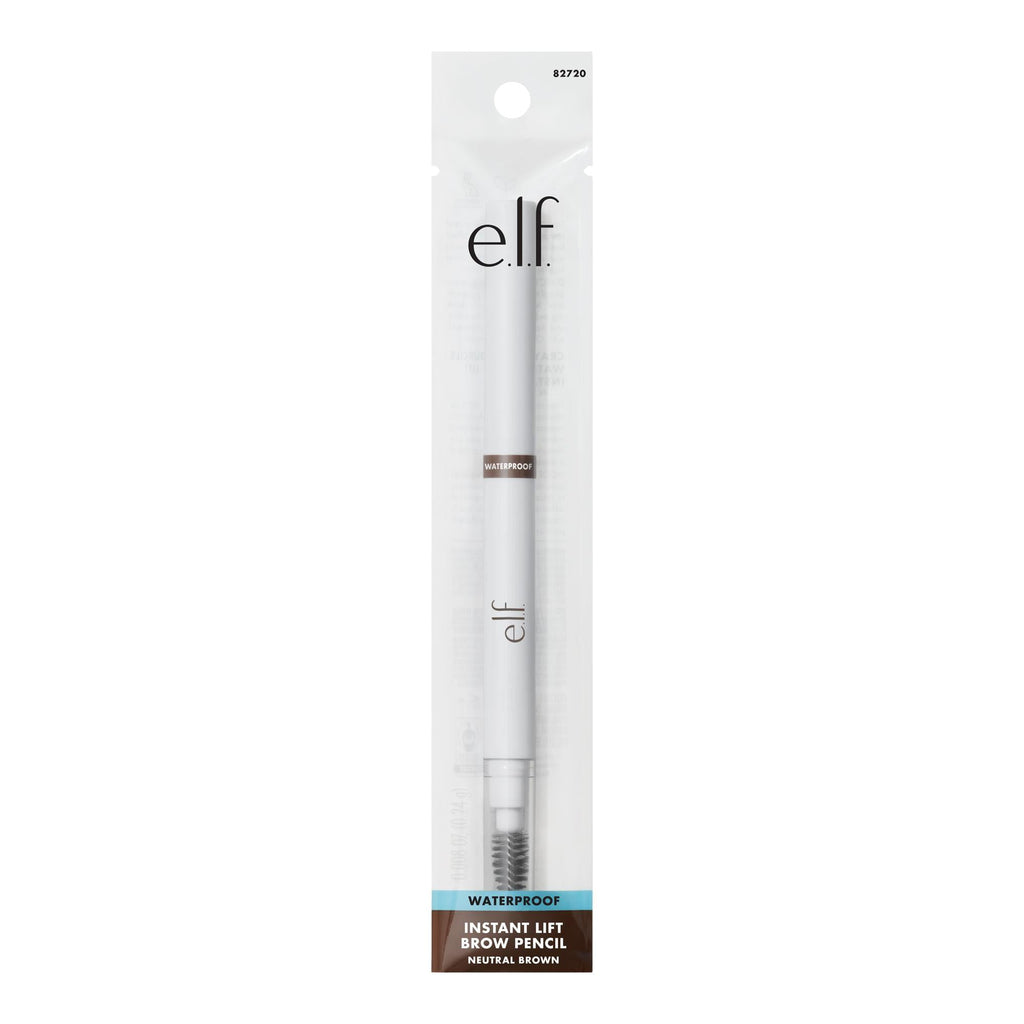 e.l.f. Instant Lift Waterproof Brow Pencil, Neutral Brown, 0.008oz