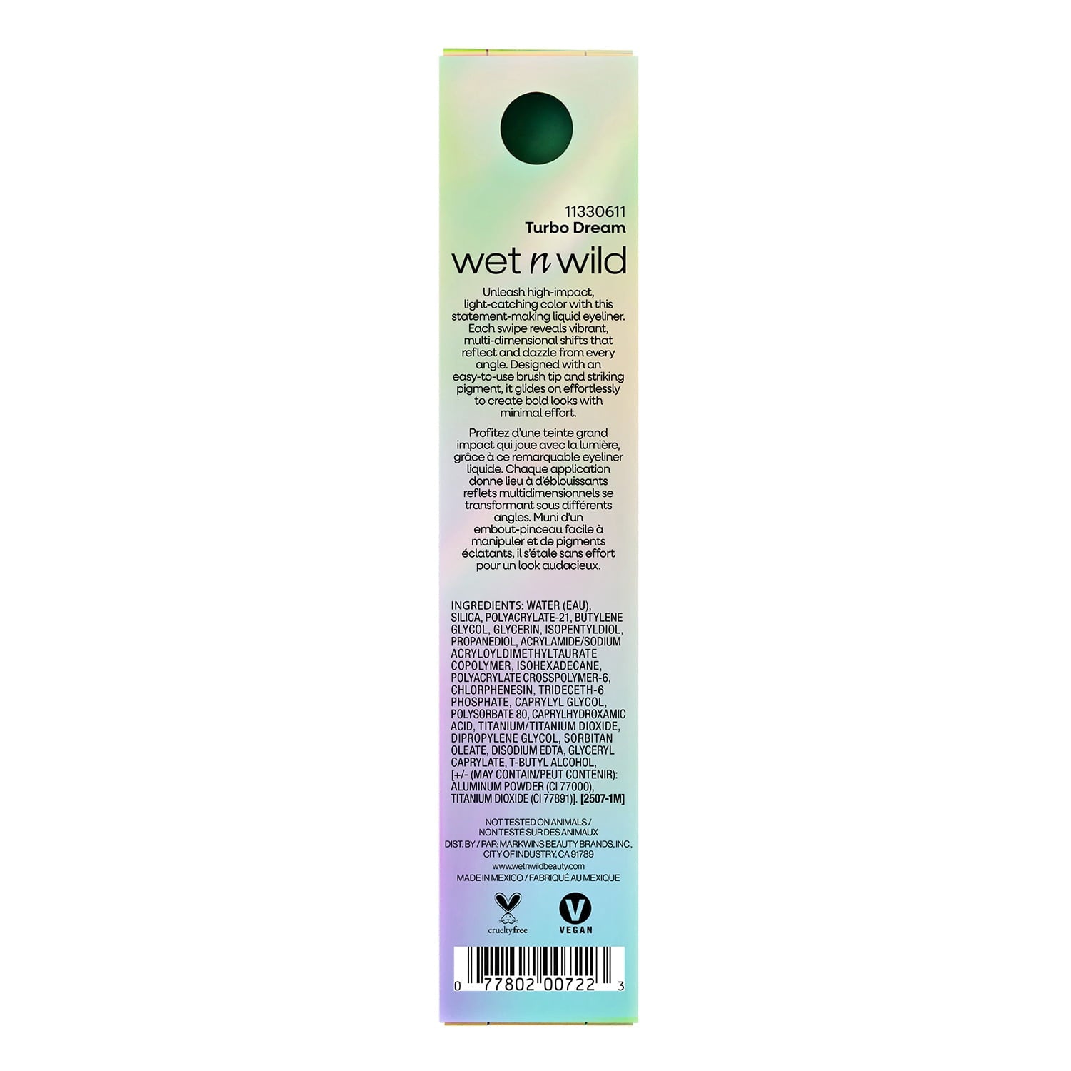 Wet n Wild Chameleon Chrome Liquid Eyeliner, Turbo Dream, 0.1 fl oz