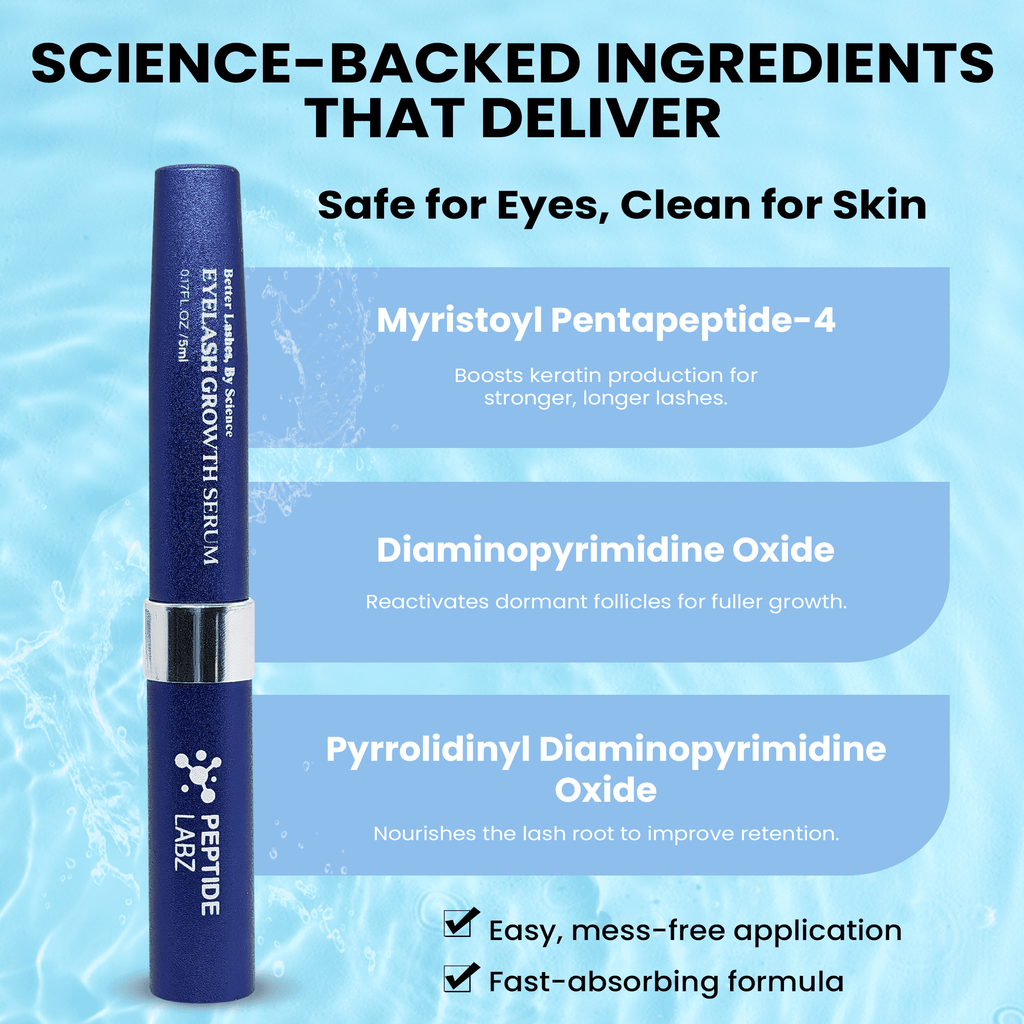 Peptide Labz Eyelash Conditioning Serum with Peptides & Keratin – Cosmetic Lash Enhancer, 5ml