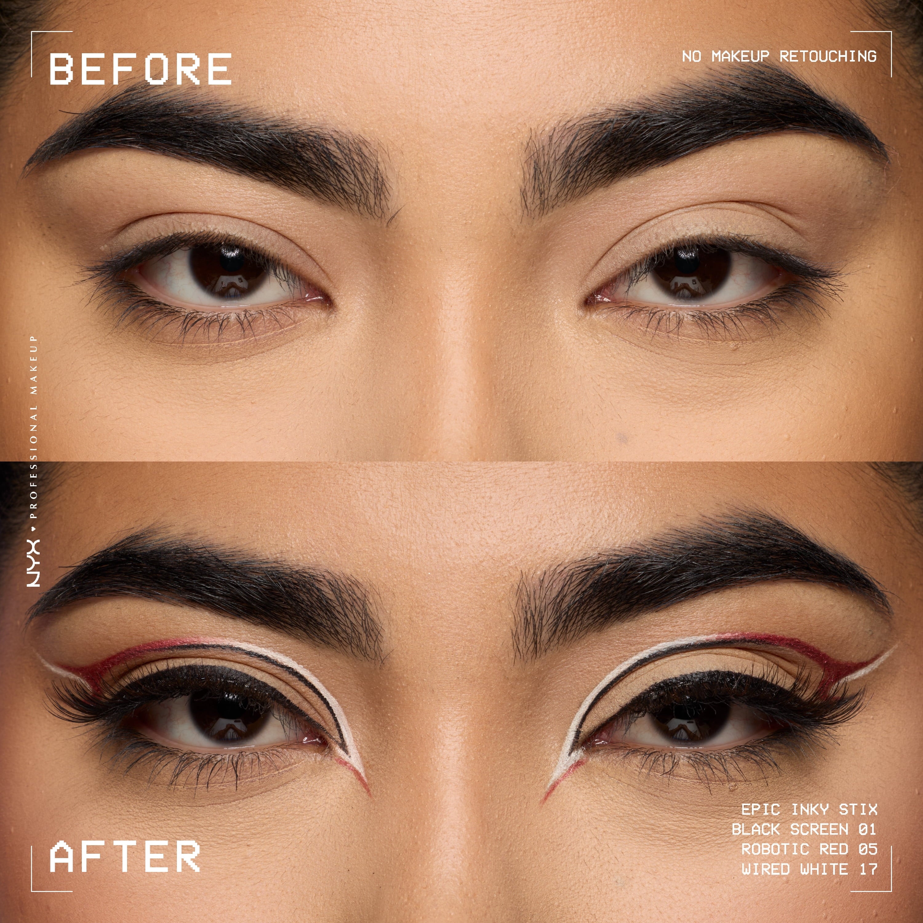 NYX Professional Makeup Epic Inky Stix Mechanical Cream Metallic Gel Eyeliner, Kinetic Copper 03