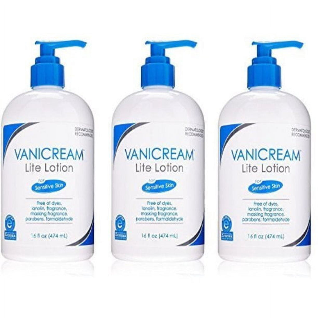 Vanicream Lite Lotion with Pump for Sensitive Skin, 16oz Per Bottle