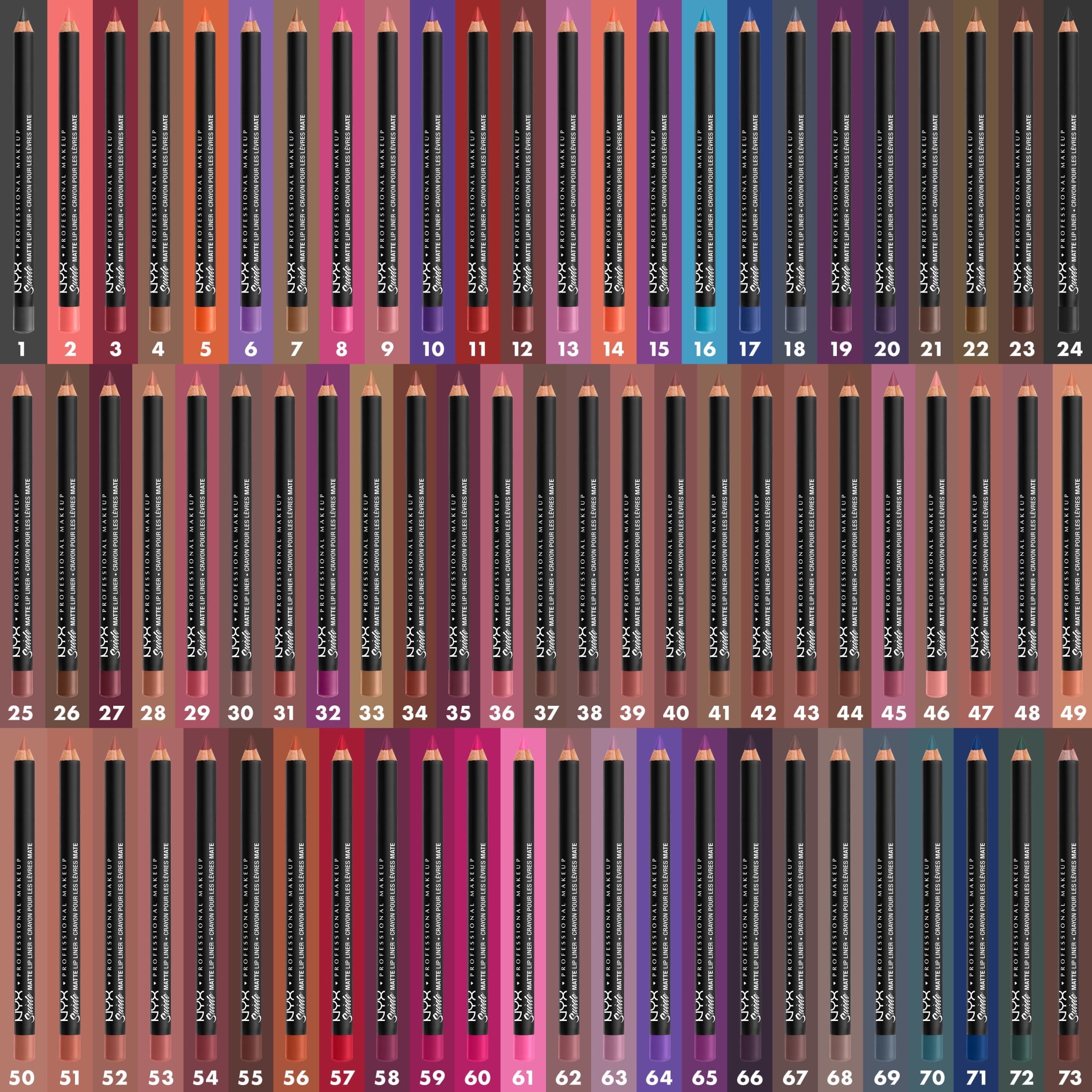 NYX Professional Makeup Suede Matte Lip Liner Pencil, The OG Brew 73, 0.03 oz