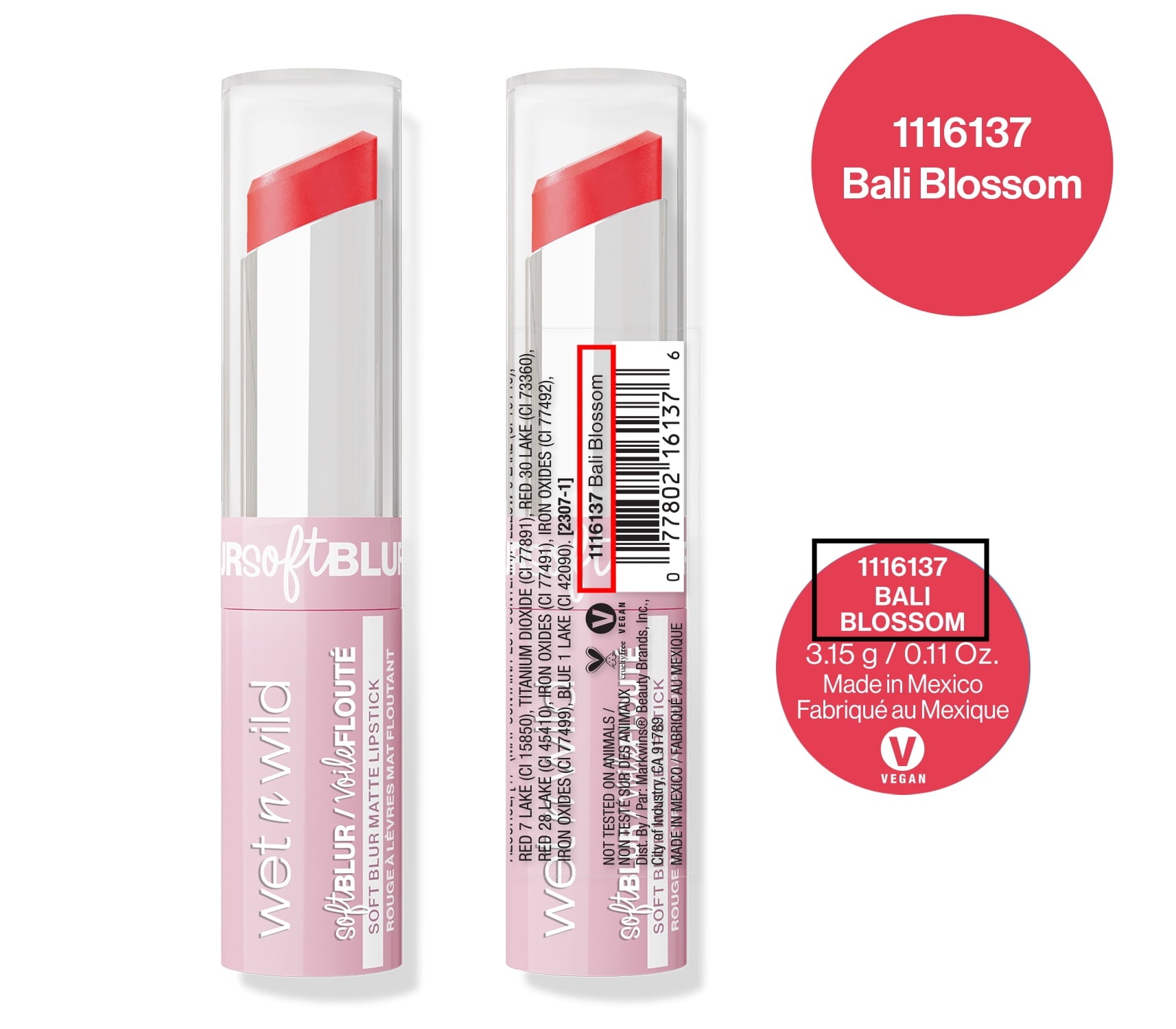 Wet n Wild Soft Blur Matte Lipstick - Bali Blossom