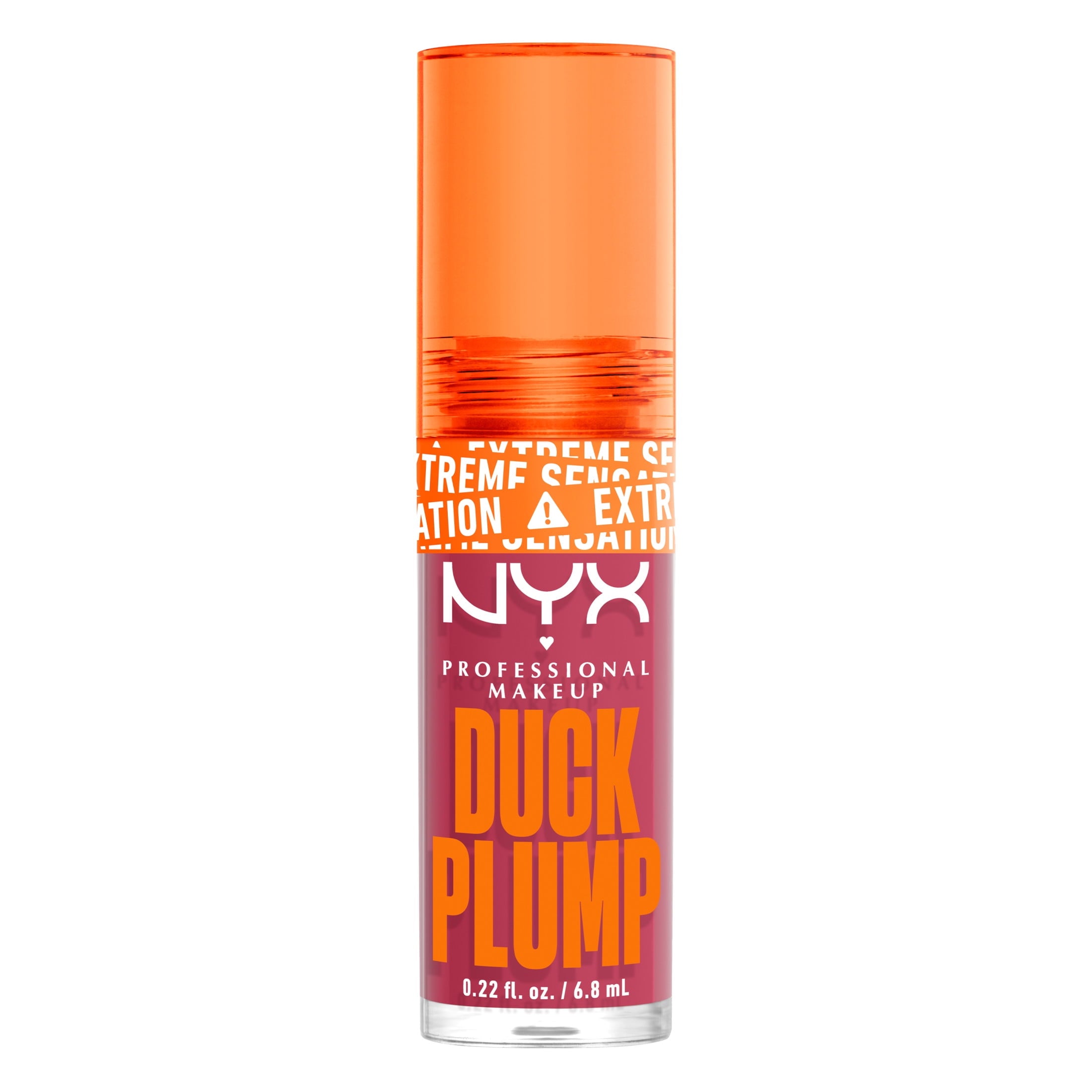 NYX Professional Makeup Duck Plump Plumping Lip Glosses, Strike a Rose, 0.23 fl oz