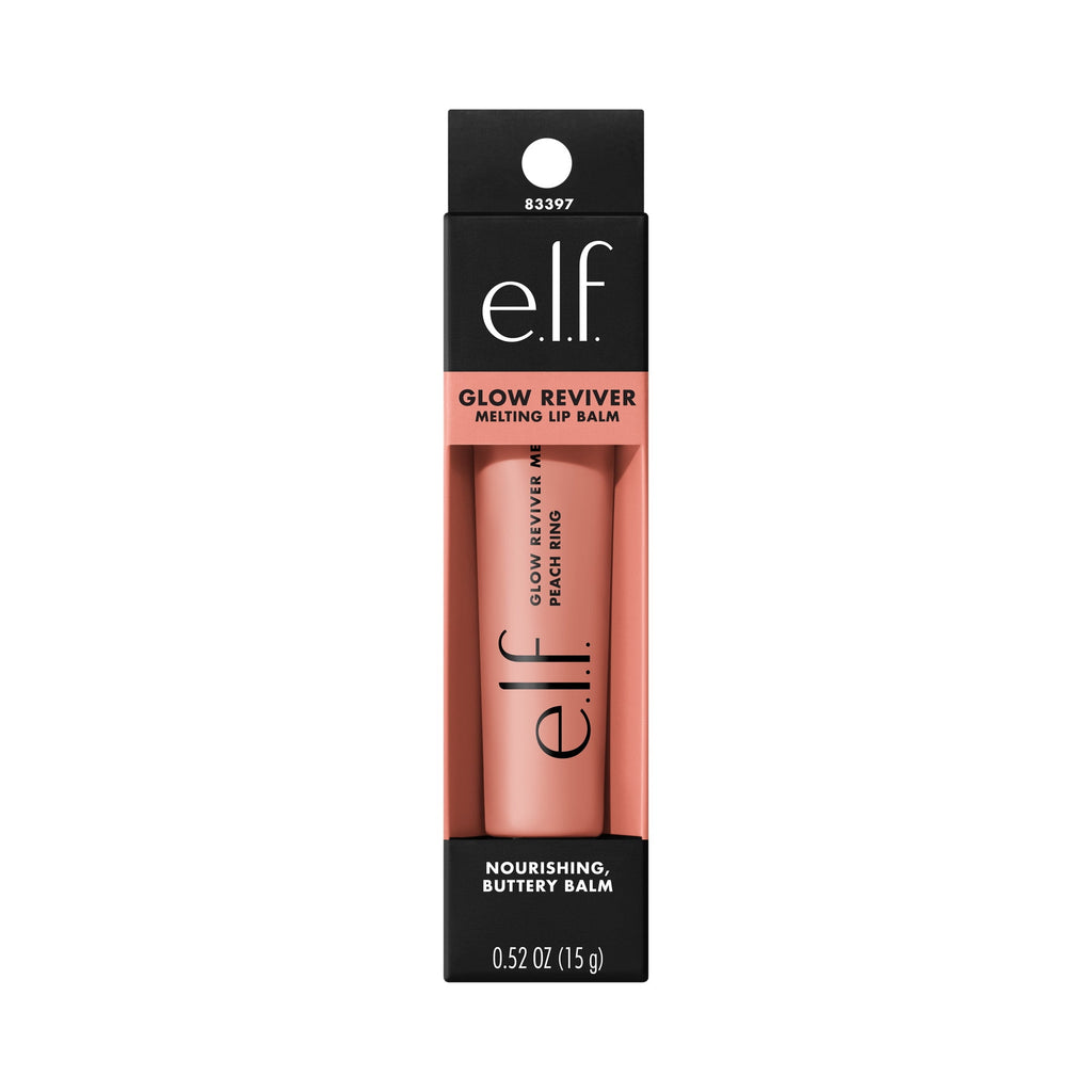 e.l.f. Glow Reviver Melting Lip Balm, Peach Ring, 0.52oz