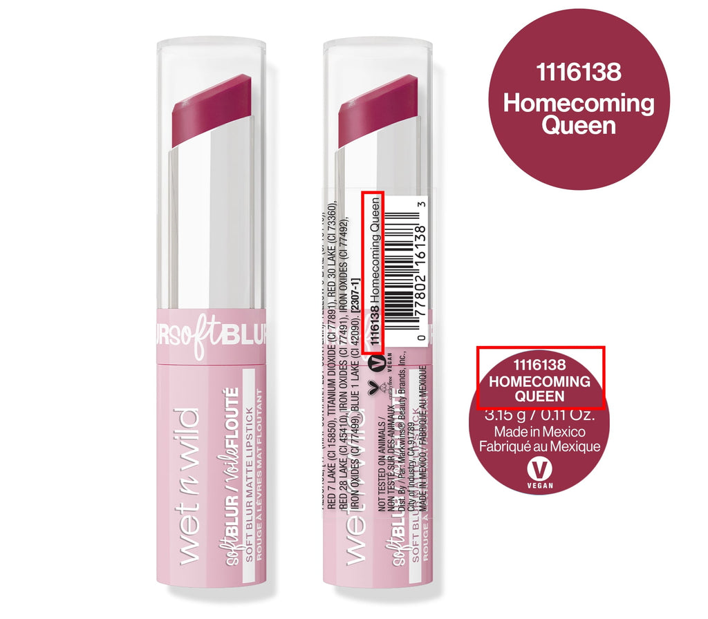 Wet n Wild Soft Blur Matte Lipstick - Homecoming Queen