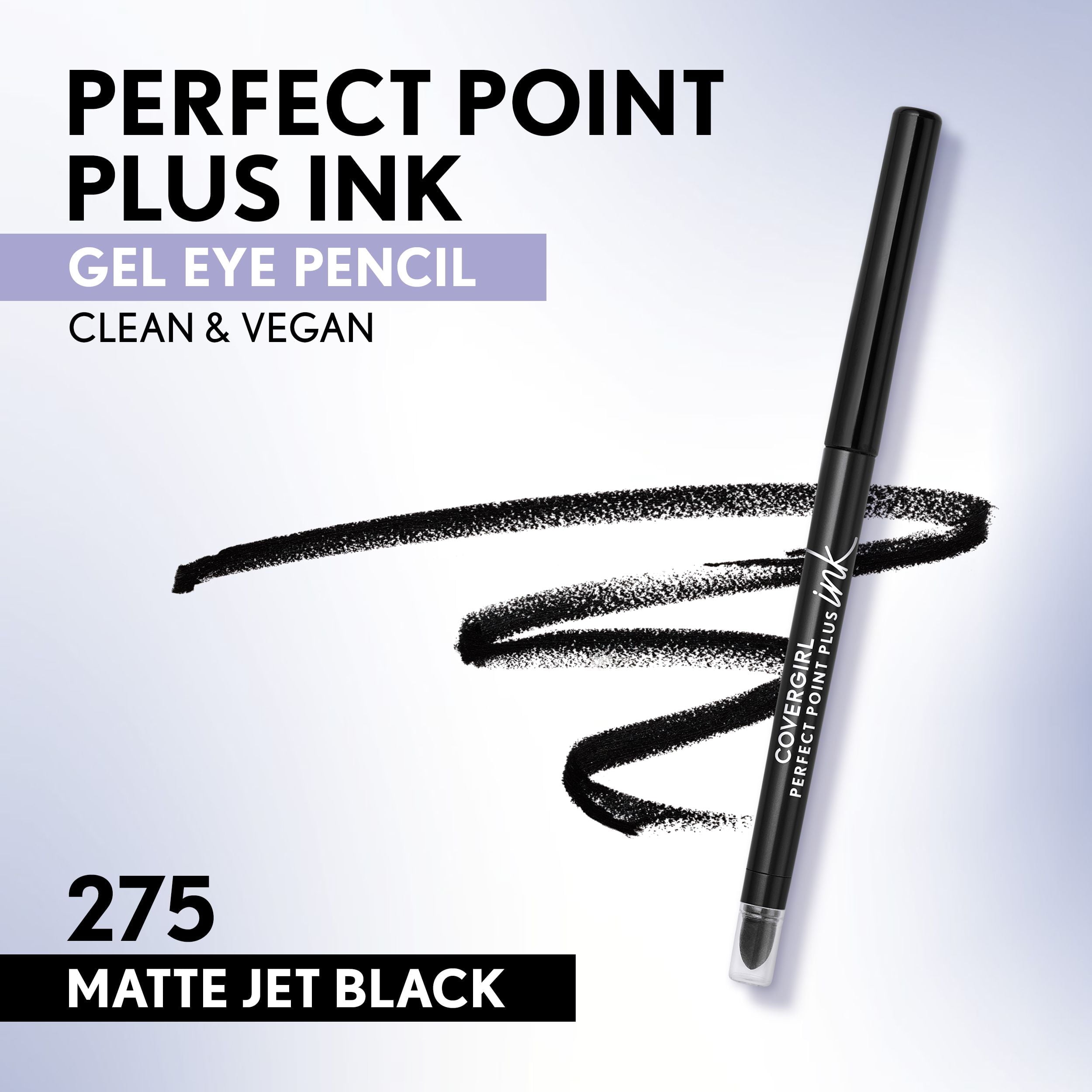 COVERGIRL Perfect Point Plus Ink Eyeliner, 275 Matte Jet Black, 0.01 oz