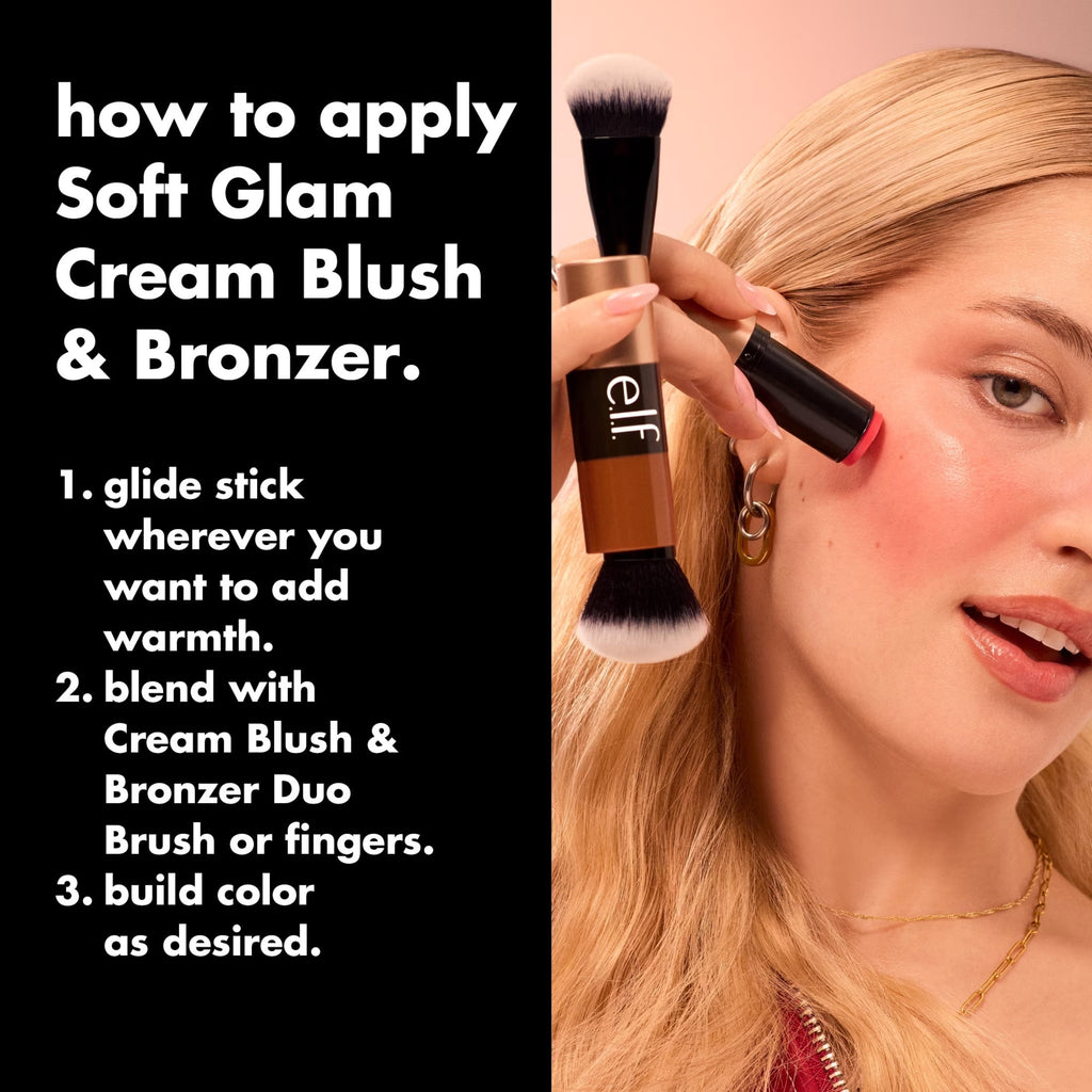 e.l.f. Soft Glam Cream Bronzer, Fair, 0.33 oz
