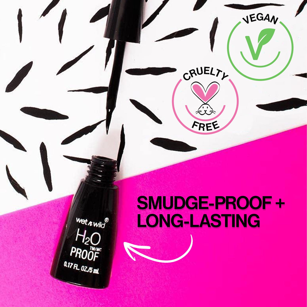 Wet n Wild H2O Proof, Liquid Eyeliner, Black