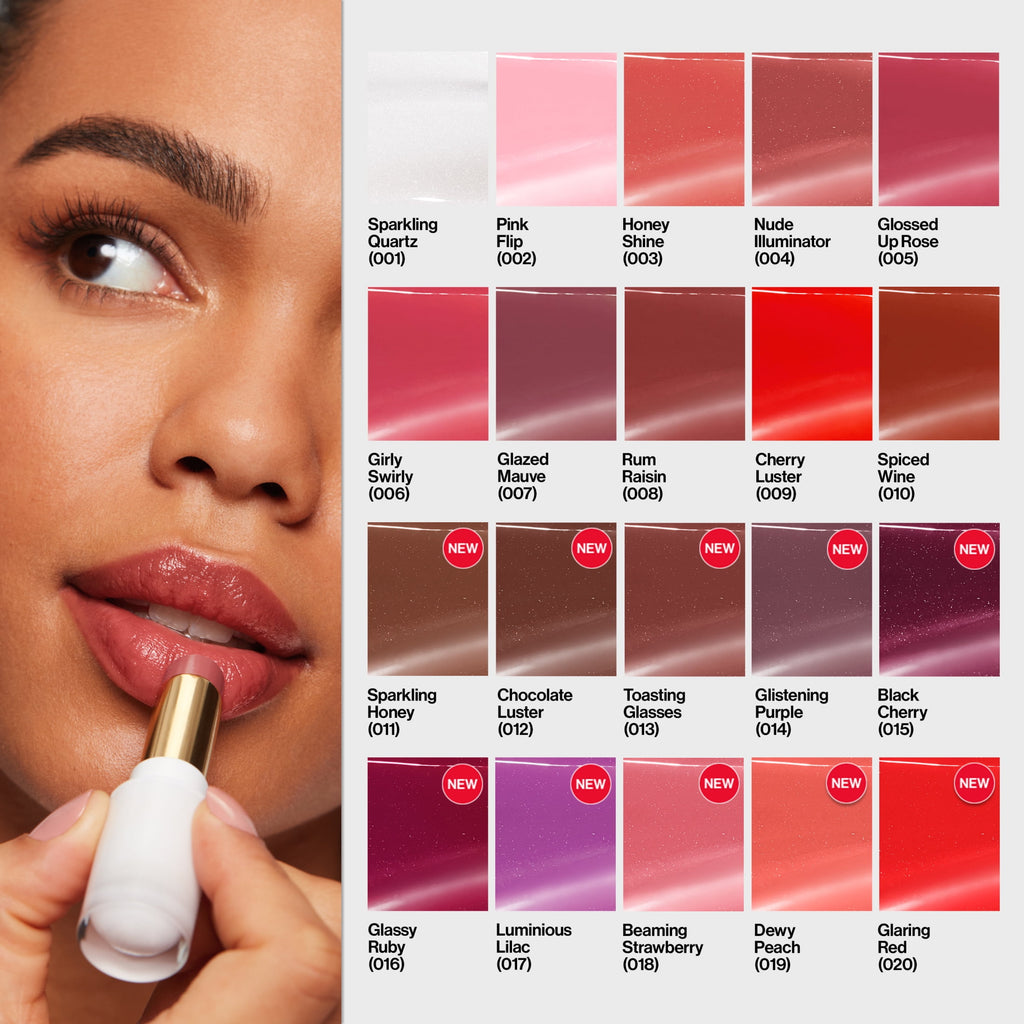 Revlon Super Lustrous Glass Shine Hydrating Tinted Lip Balm, 002 Pink Flip, 0.11 oz