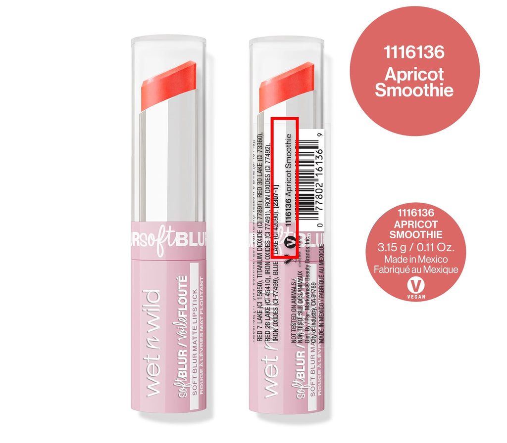 Wet n Wild Soft Blur Matte Lipstick - Apricot Smoothie
