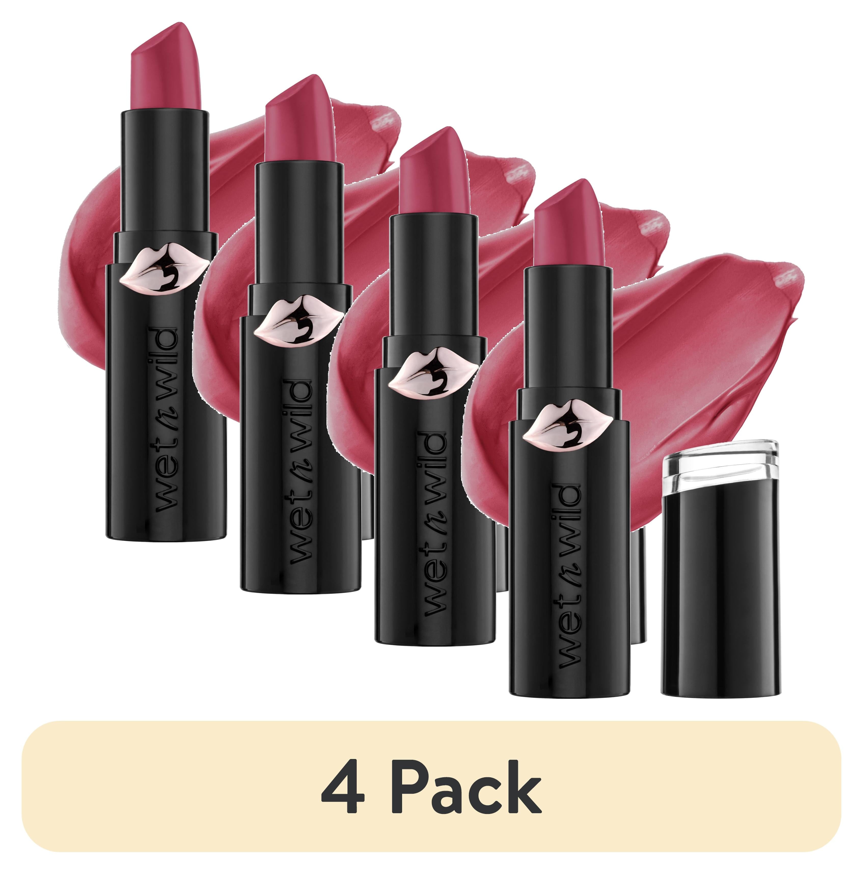 (4 pack) wet n wild Mega Last Matte Lip Color - Cherry Picking
