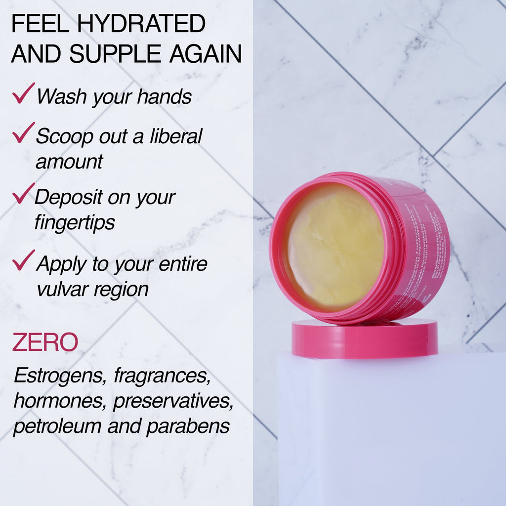Vanibiss Natural Vulva Balm - Moisturizing Estrogen-Free for Dryness, Redness, Itching, & Irritation 2 oz