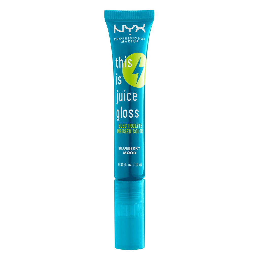 NYX Professional Makeup This Is Juice Gloss, Hydrating Lip Gloss, Blueberry Mood, 0.33 fl oz