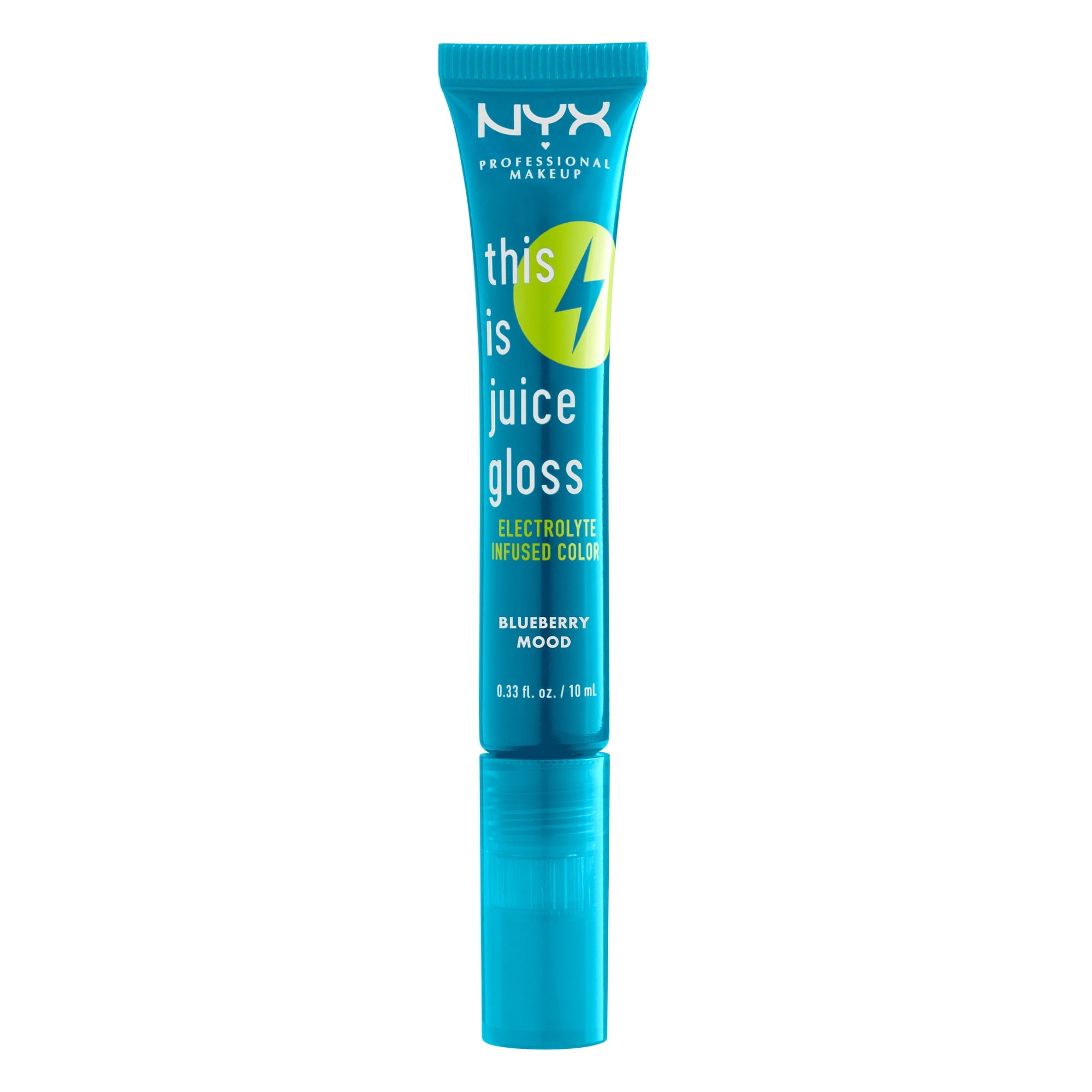 NYX Professional Makeup This Is Juice Gloss, Hydrating Lip Gloss, Blueberry Mood, 0.33 fl oz