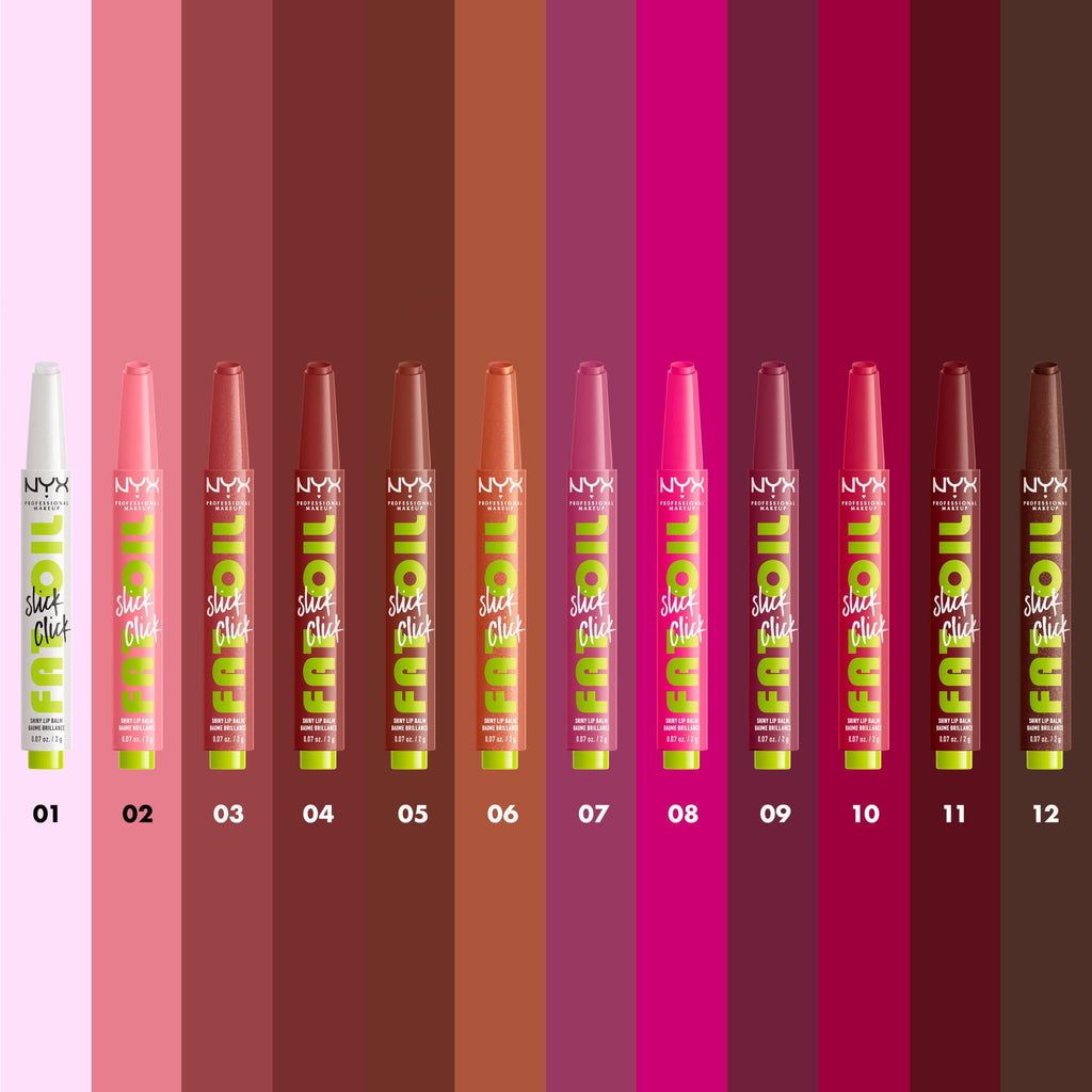 NYX Professional Makeup Fat Oil Slick Click Hydrating Tinted Lip Gloss with Lightweight Hydration, Going Viral, 0.07 oz