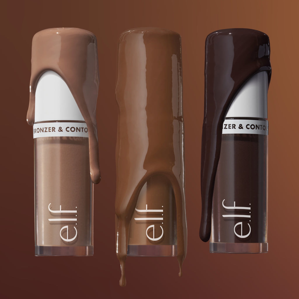 e.l.f. Camo Liquid Bronzer & Contour, 3 Light, 0.13 fl oz