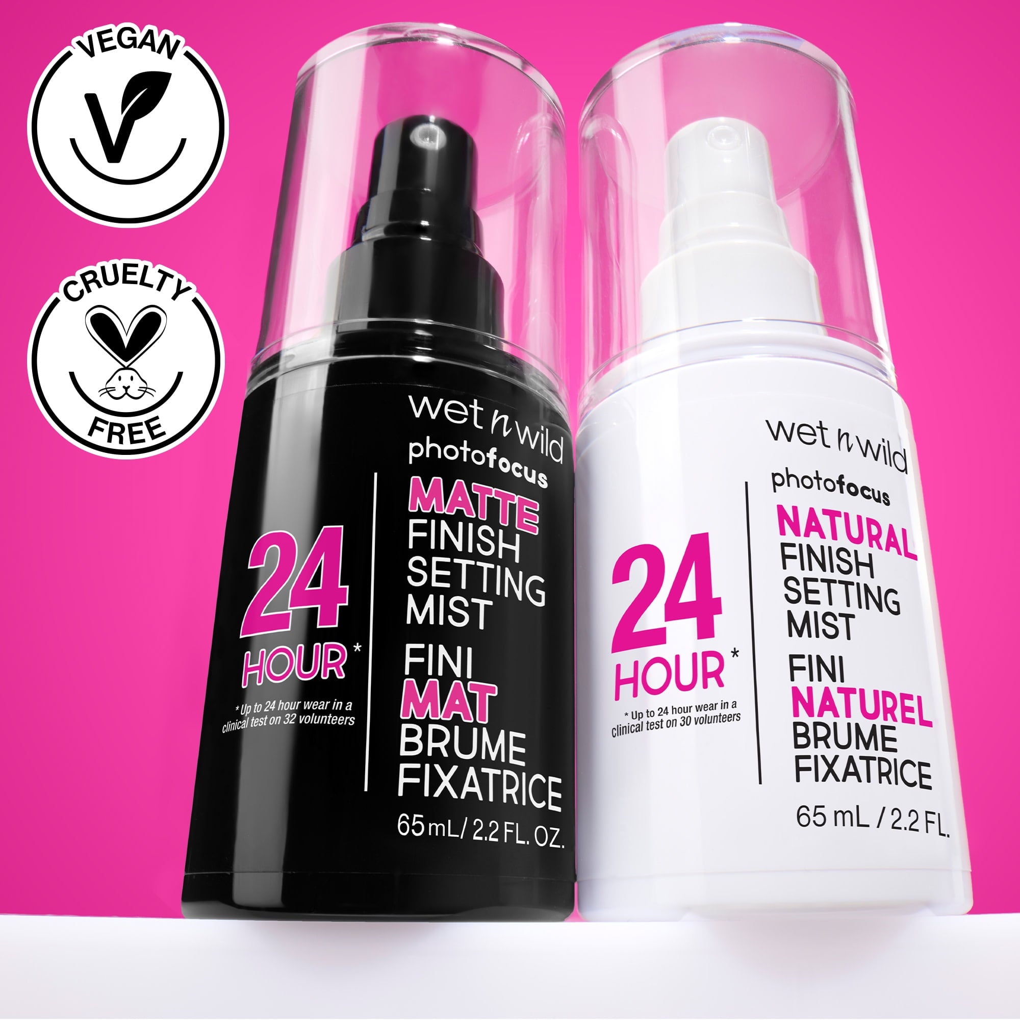 Wet n Wild 24 Hour Photo Focus Natural Finishing Setting Mist Spray, 1.52 fl oz