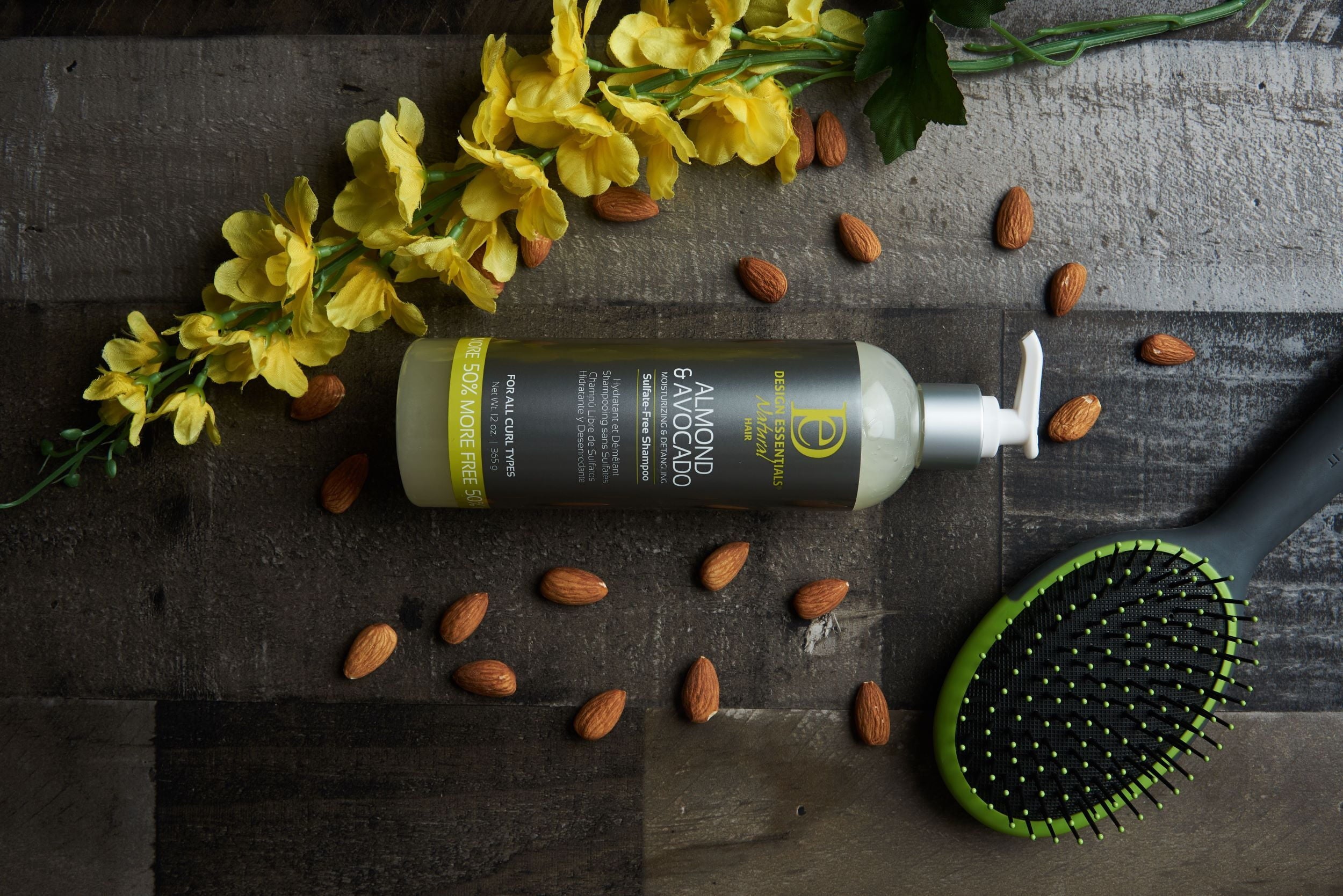 Design Essentials Almond & Avocado Moisturizing & Detangling Sulfate-Free Shampoo - 12oz., Adult