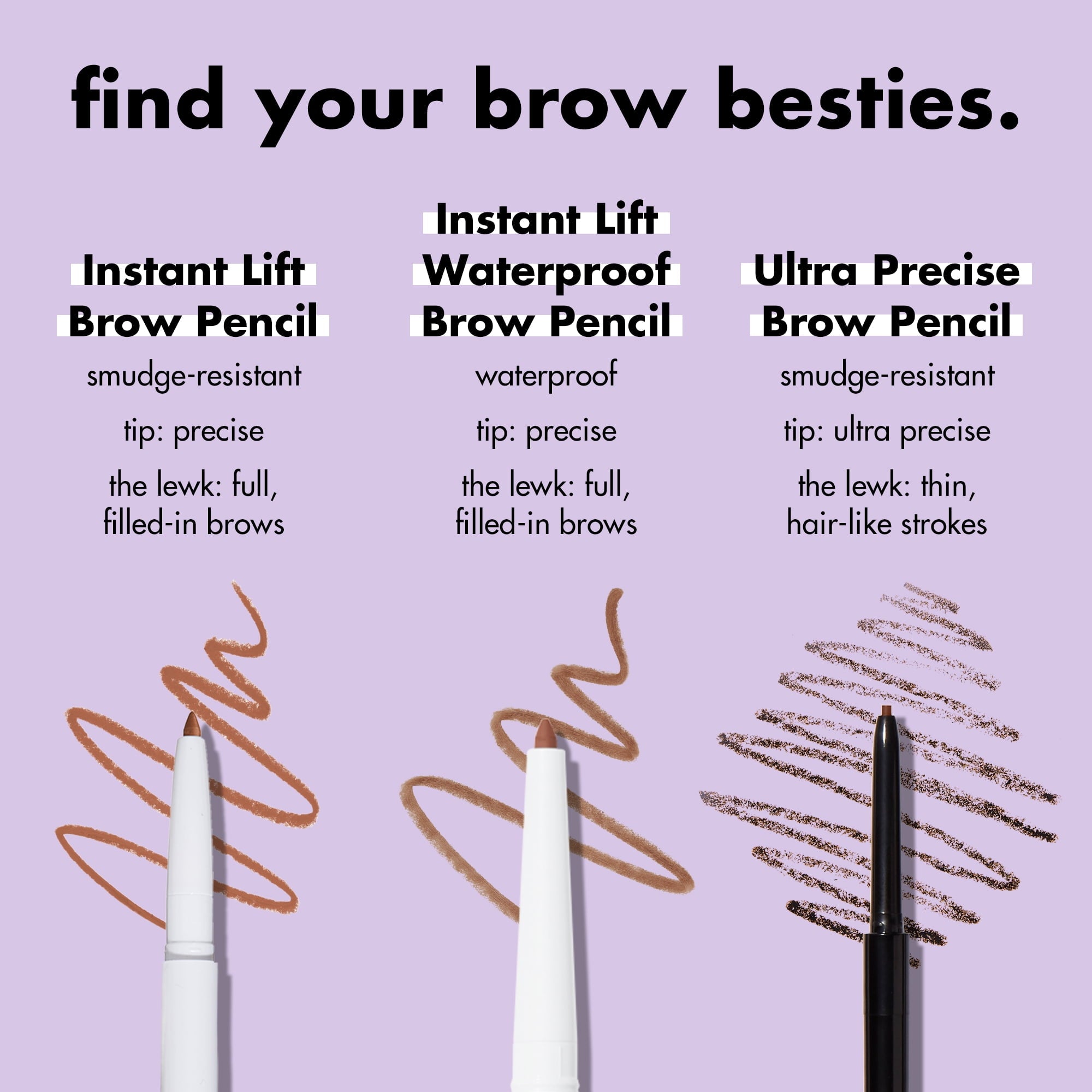 e.l.f. Instant Lift Waterproof Brow Pencil, Grey, 0.008oz