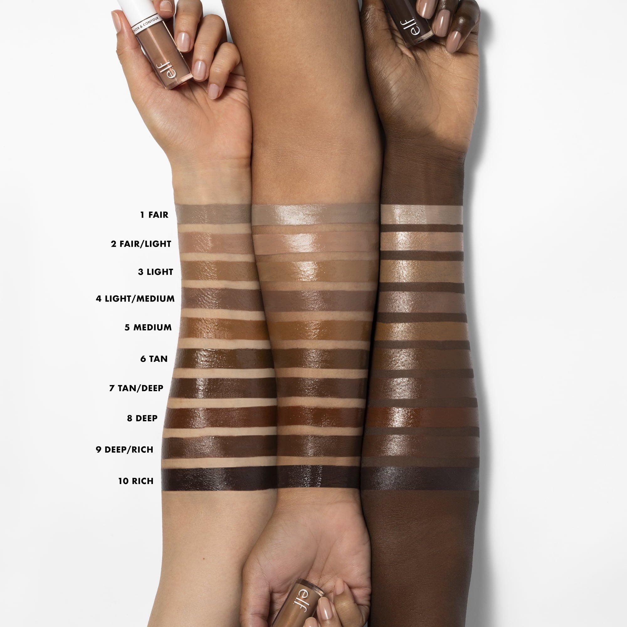 e.l.f. Camo Liquid Bronzer & Contour, 6 Tan, 0.13 fl oz