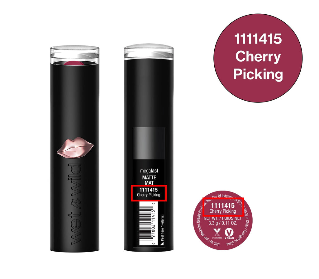 (4 pack) wet n wild Mega Last Matte Lip Color - Cherry Picking