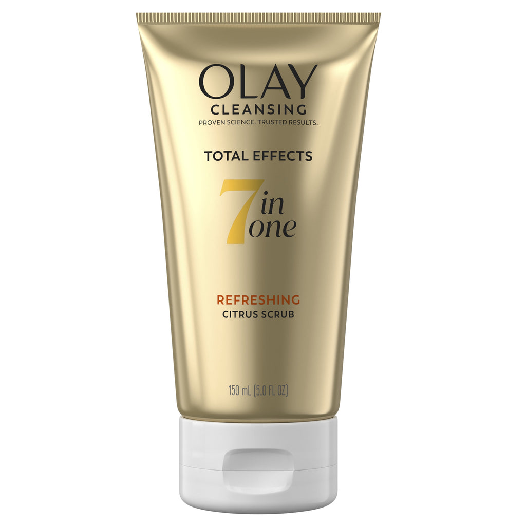 Olay Face Wash, Total Effects Citrus Face Scrub, Exfoliating Cleanser, 5.0fl oz