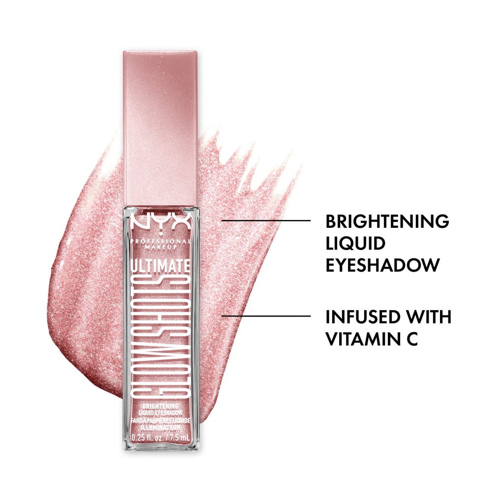 NYX Professional Makeup Ultimate Glow Shots Shimmer Liquid Eyeshadow, Grapefruit Glow