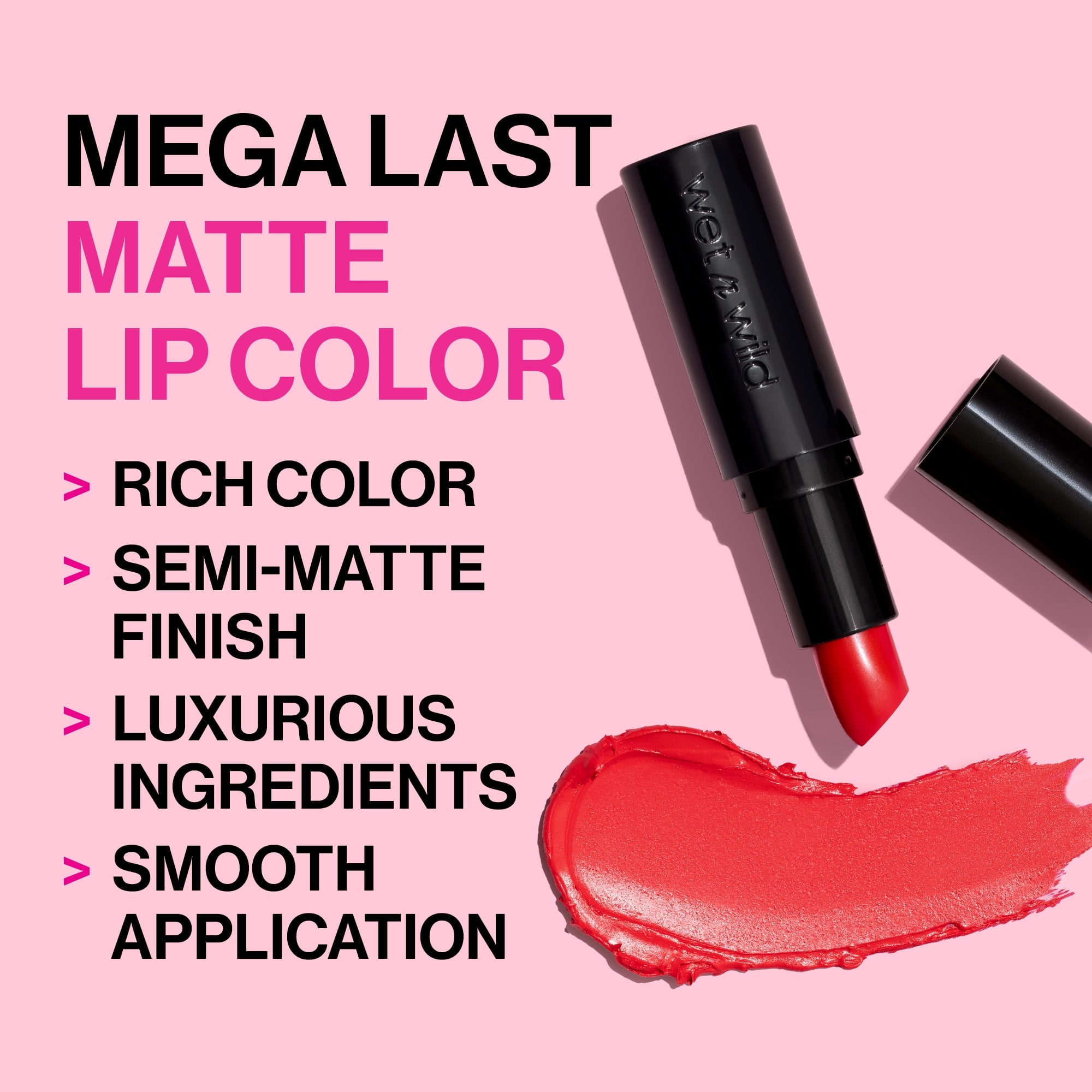 (4 pack) wet n wild Mega Last Matte Lip Color - Cherry Bomb
