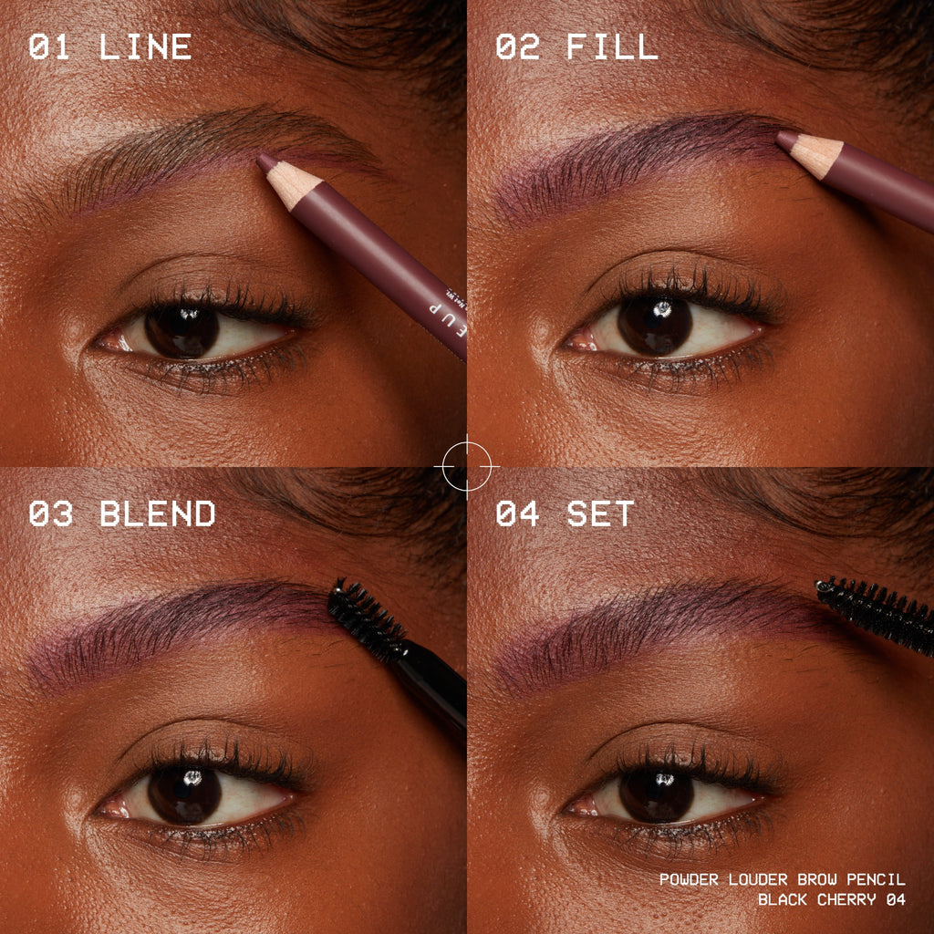 NYX Professional Makeup Brow Powder Louder, Brow Pencil, Deep Brown, 1 Count, Deep Brown, 0.04 oz