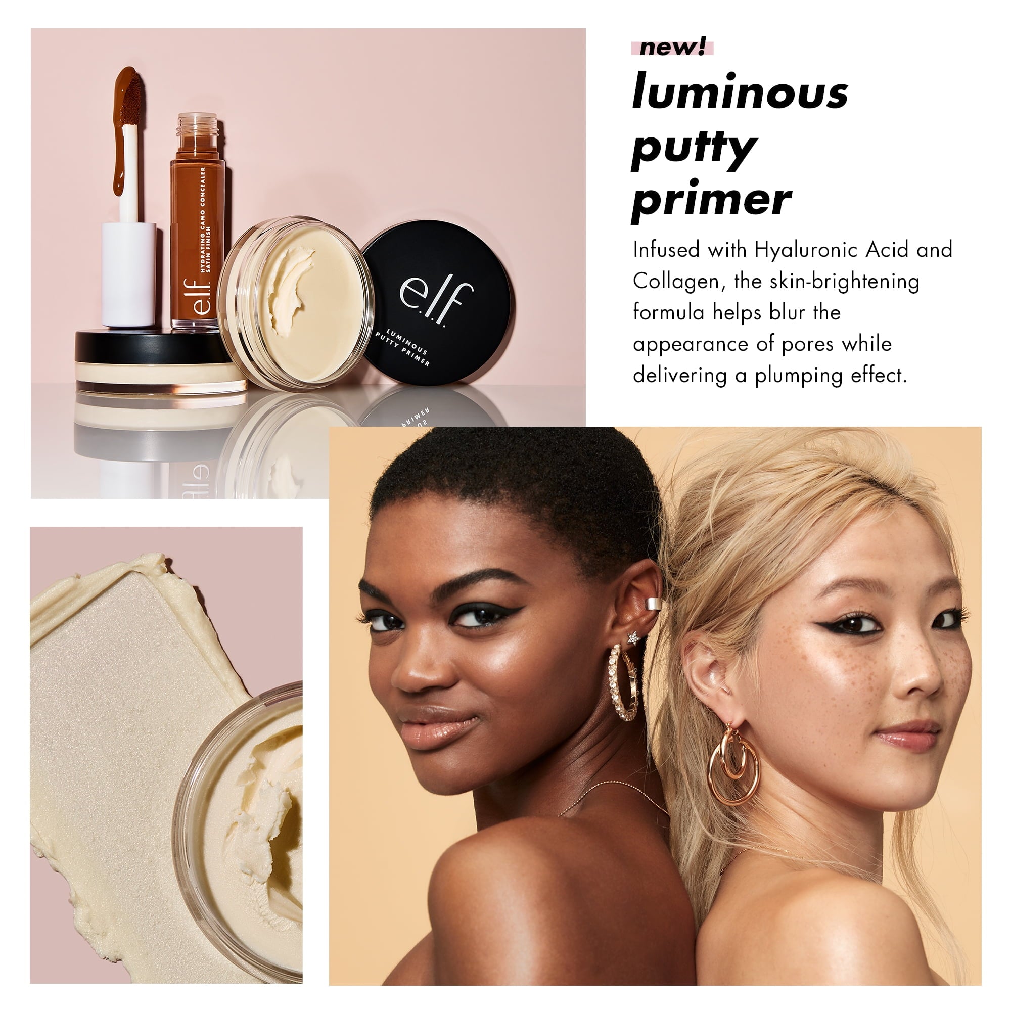 e.l.f. Luminous Putty Primer, Universal Glow, 0.74 oz