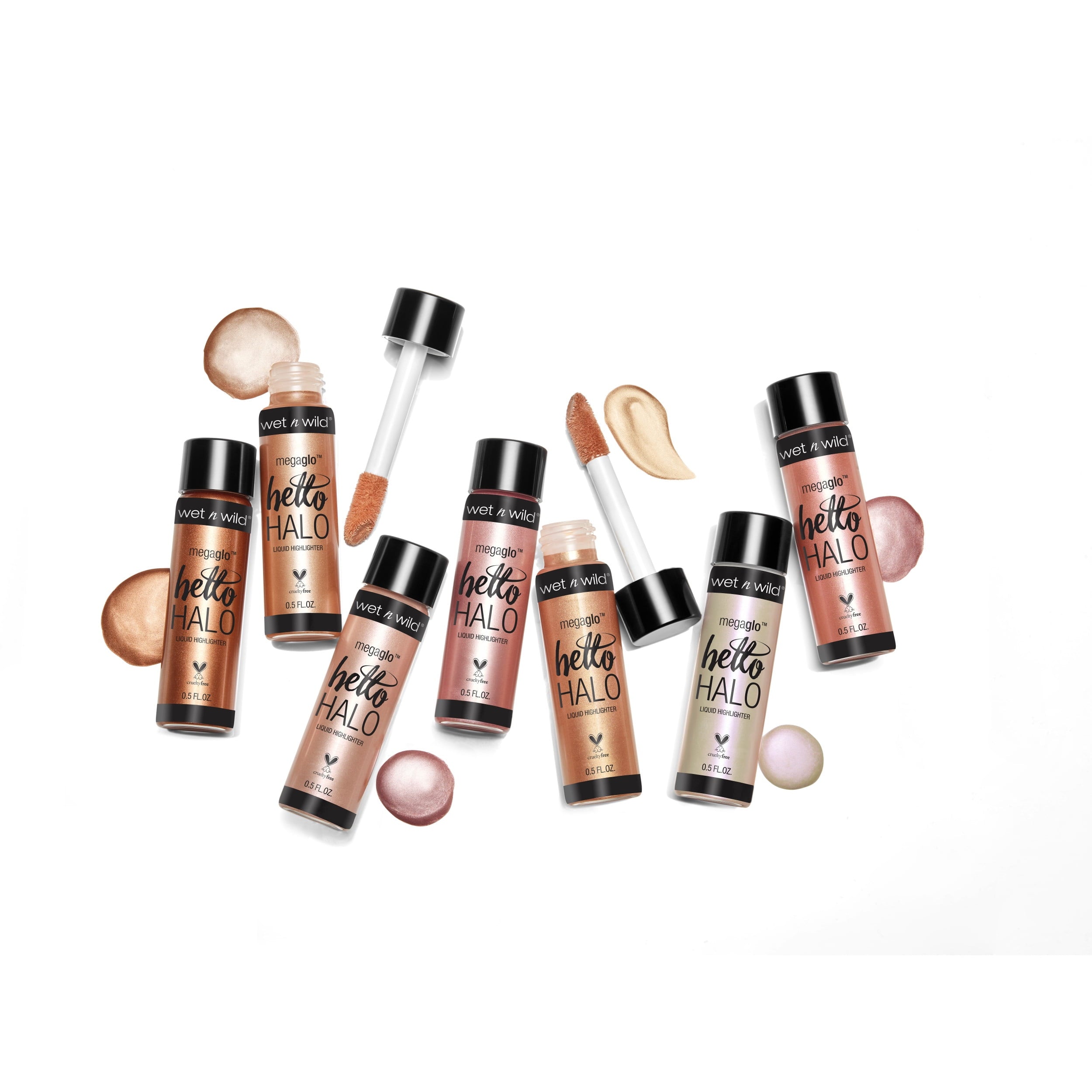wet n wild MegaGlo Hello Halo Liquid Highlighter, Halo, Goodbye