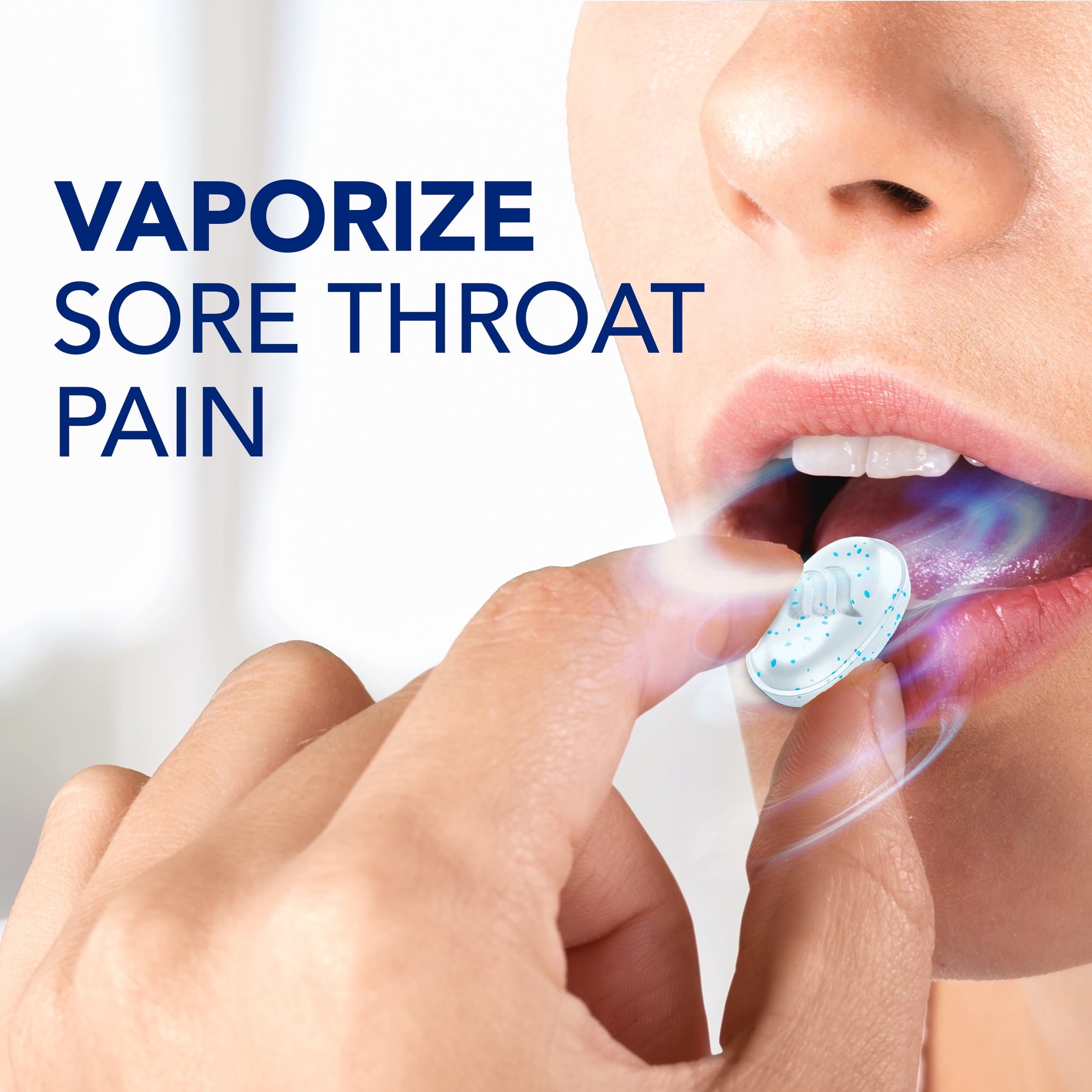 Vicks VapoCOOL SEVERE Medicated Sore Throat Drops, Menthol, Winterfrost Flavor, 45 count