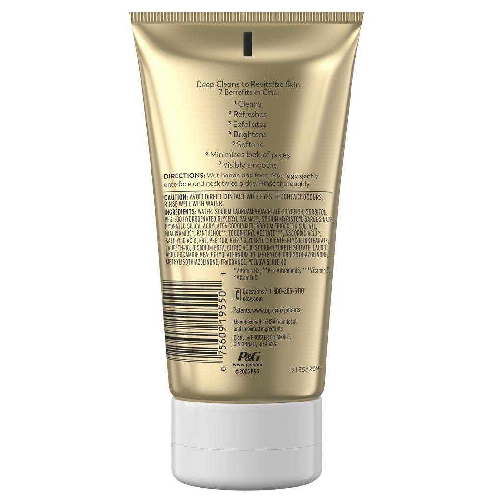 Olay Face Wash, Total Effects Citrus Face Scrub, Exfoliating Cleanser, 5.0fl oz