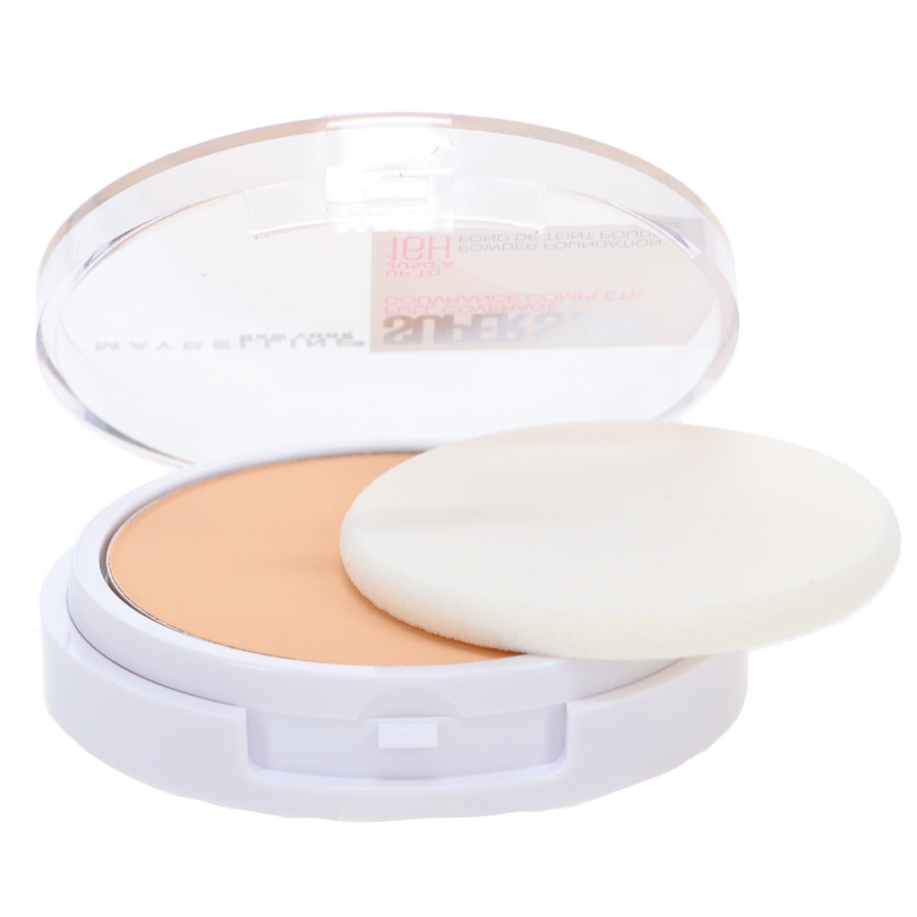 Maybelline Super Stay Full Coverage Powder Foundation Makeup, Matte Finish, Classic Ivory