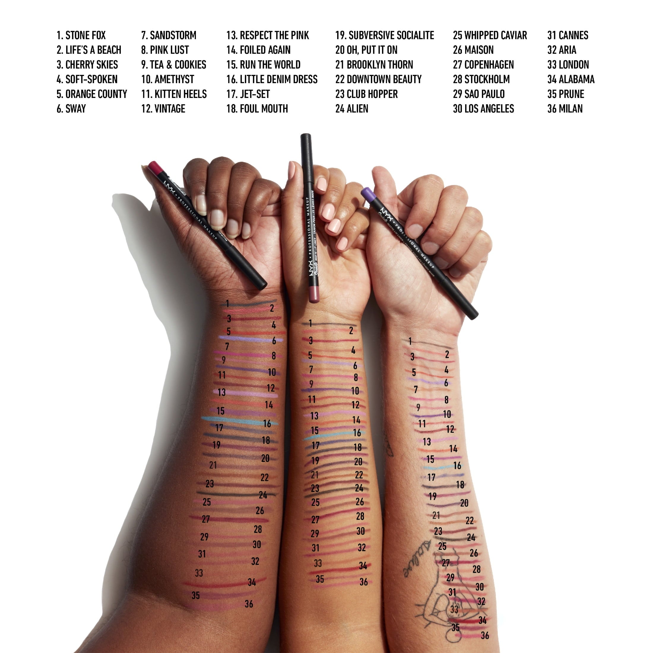 (2 pack) NYX Professional Makeup Suede Matte Lip Liner Pencil, Maison, 1 Count