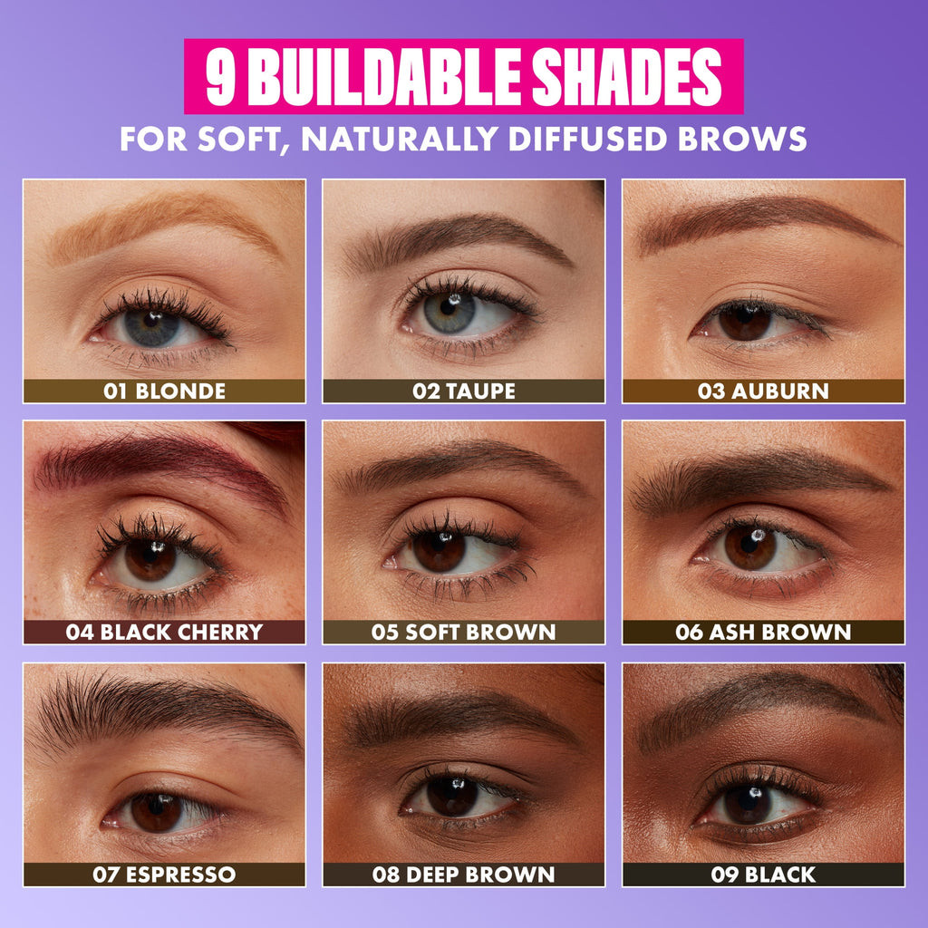 NYX Professional Makeup Brow Powder Louder, Brow Pencil, Deep Brown, 1 Count, Deep Brown, 0.04 oz