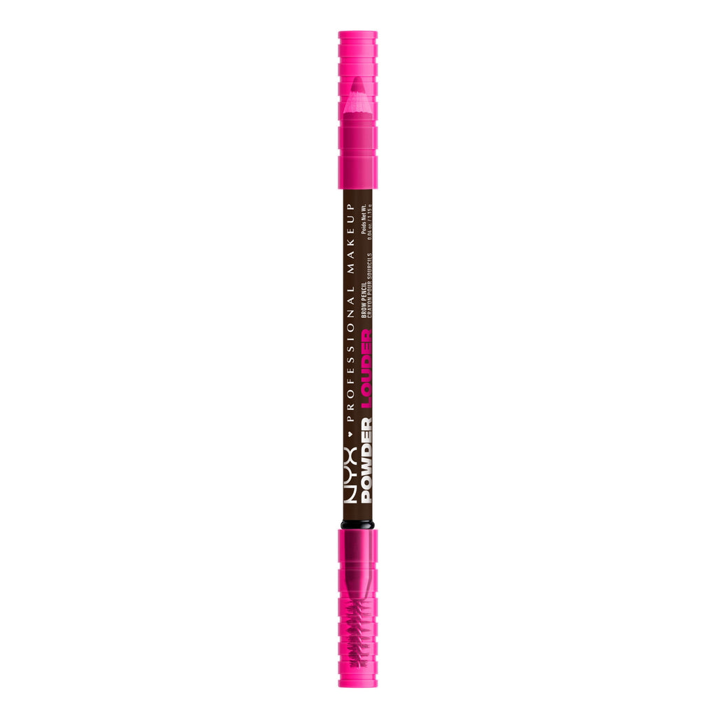 NYX Professional Makeup Brow Powder Louder, Brow Pencil, Deep Brown, 1 Count, Deep Brown, 0.04 oz