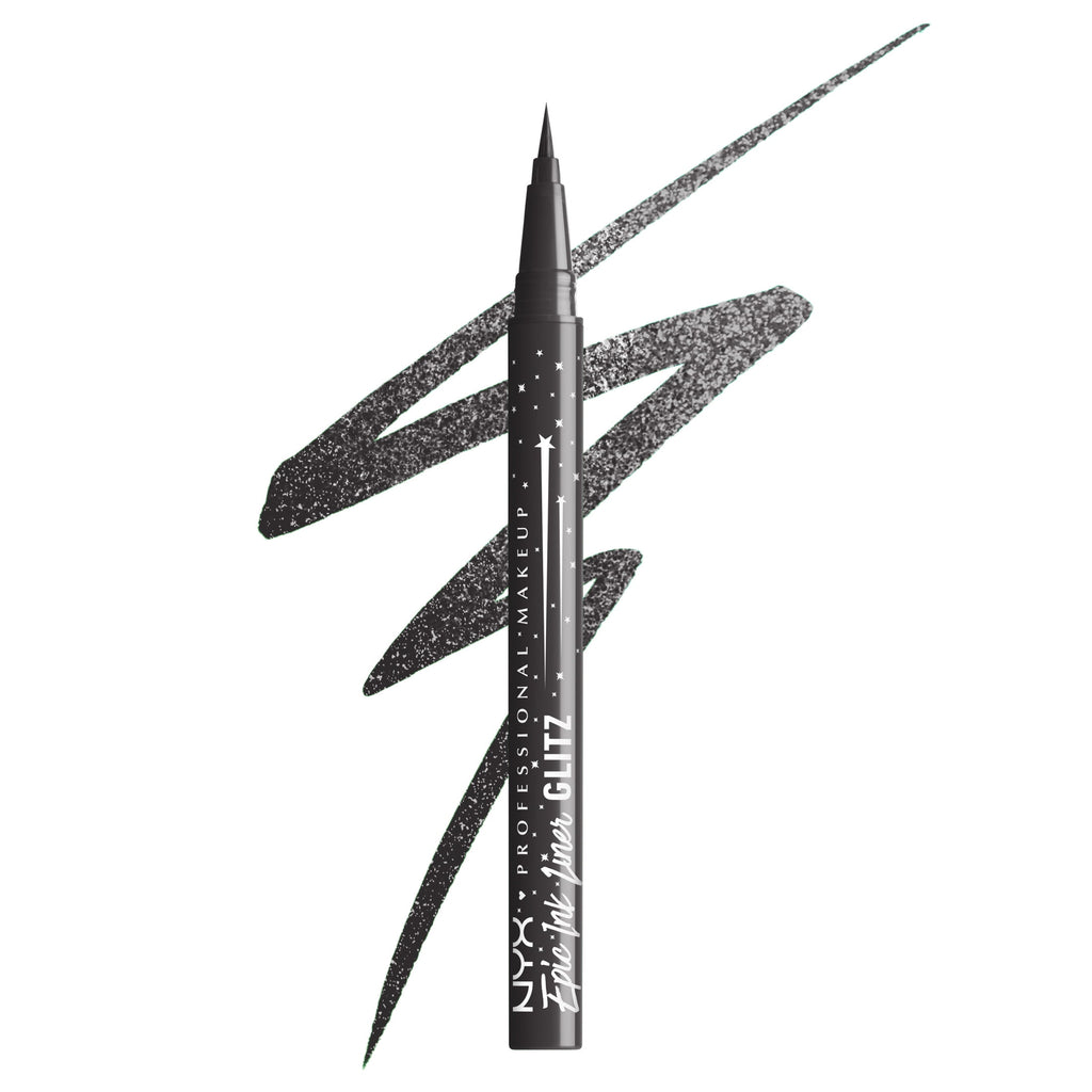 NYX Professional Makeup Epic Ink Glitz, Metallic Liquid Eyeliner, Graphite Glitz, 0.03 fl oz