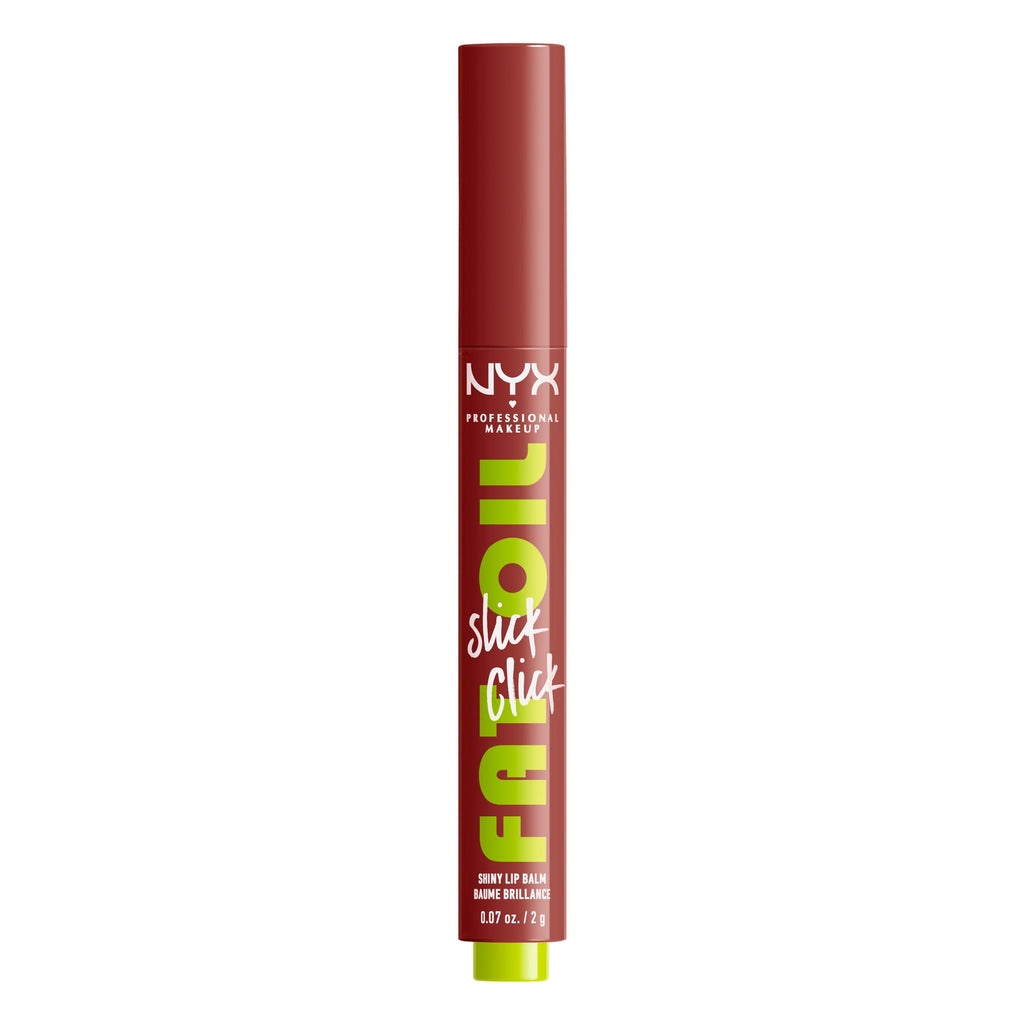 NYX Professional Makeup Fat Oil Slick Click Hydrating Tinted Lip Gloss with Lightweight Hydration, Going Viral, 0.07 oz