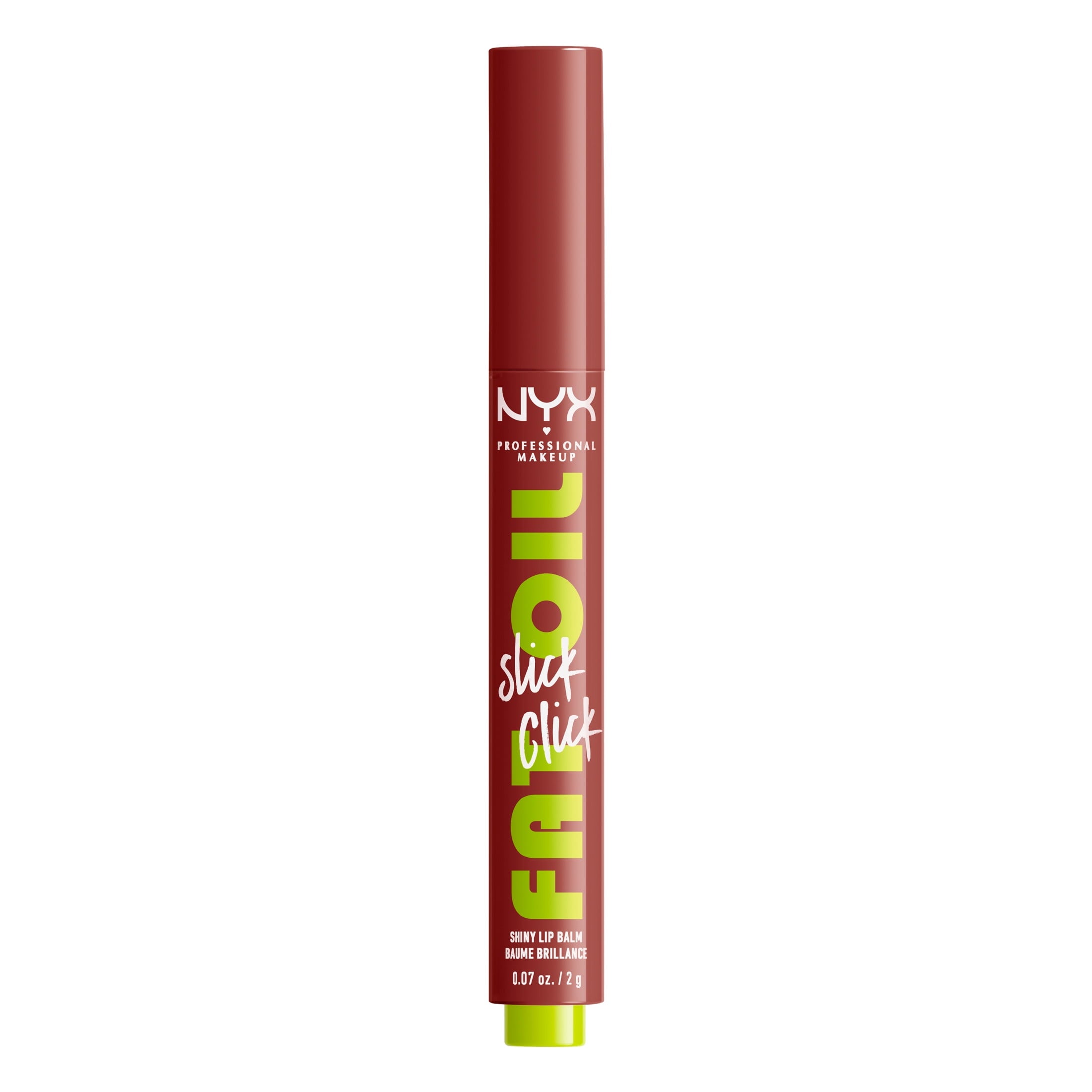 NYX Professional Makeup Fat Oil Slick Click Hydrating Tinted Lip Gloss with Lightweight Hydration, Going Viral, 0.07 oz