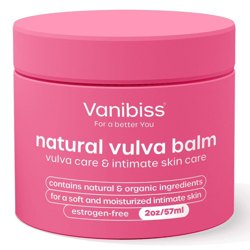 Vanibiss Natural Vulva Balm - Moisturizing Estrogen-Free for Dryness, Redness, Itching, & Irritation 2 oz