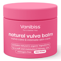 Vanibiss Natural Vulva Balm - Moisturizing Estrogen-Free for Dryness, Redness, Itching, & Irritation 2 oz