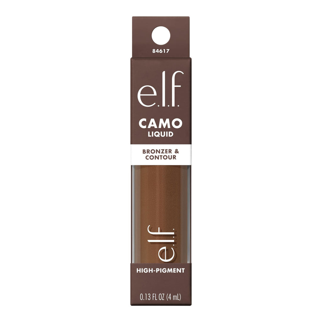 e.l.f. Camo Liquid Bronzer & Contour, 9 Deep/Rich, 0.13 fl oz