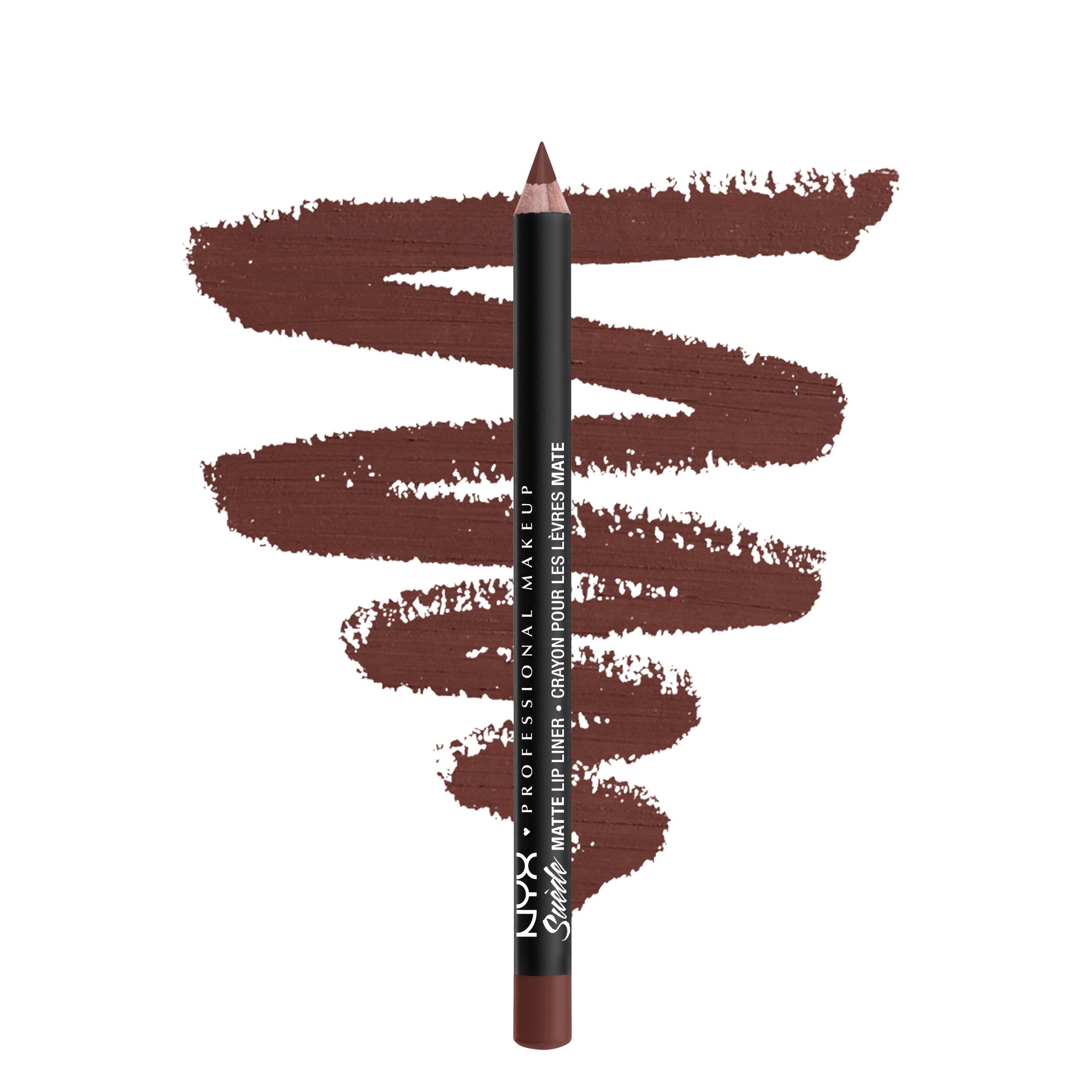 NYX Professional Makeup Suede Matte Lip Liner Pencil, The OG Brew 73, 0.03 oz