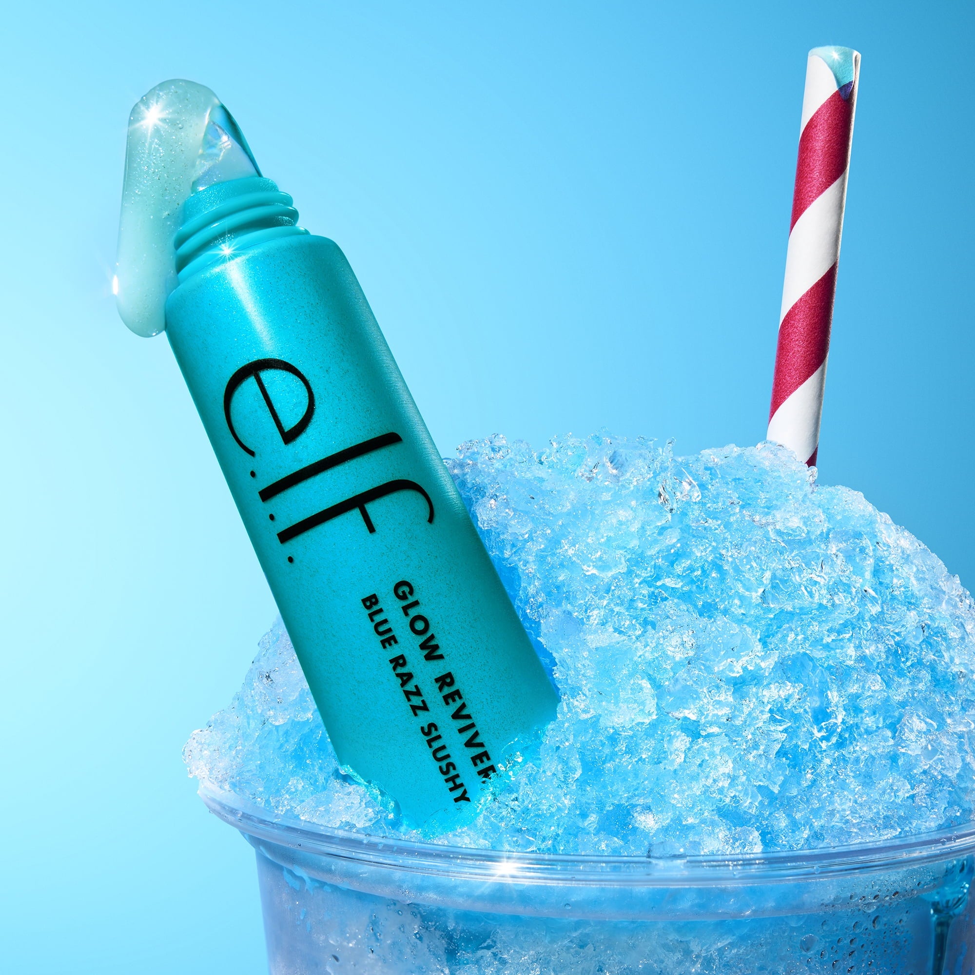 e.l.f. Glow Reviver Melting Lip Balm, Blue Raspberry, 0.52oz