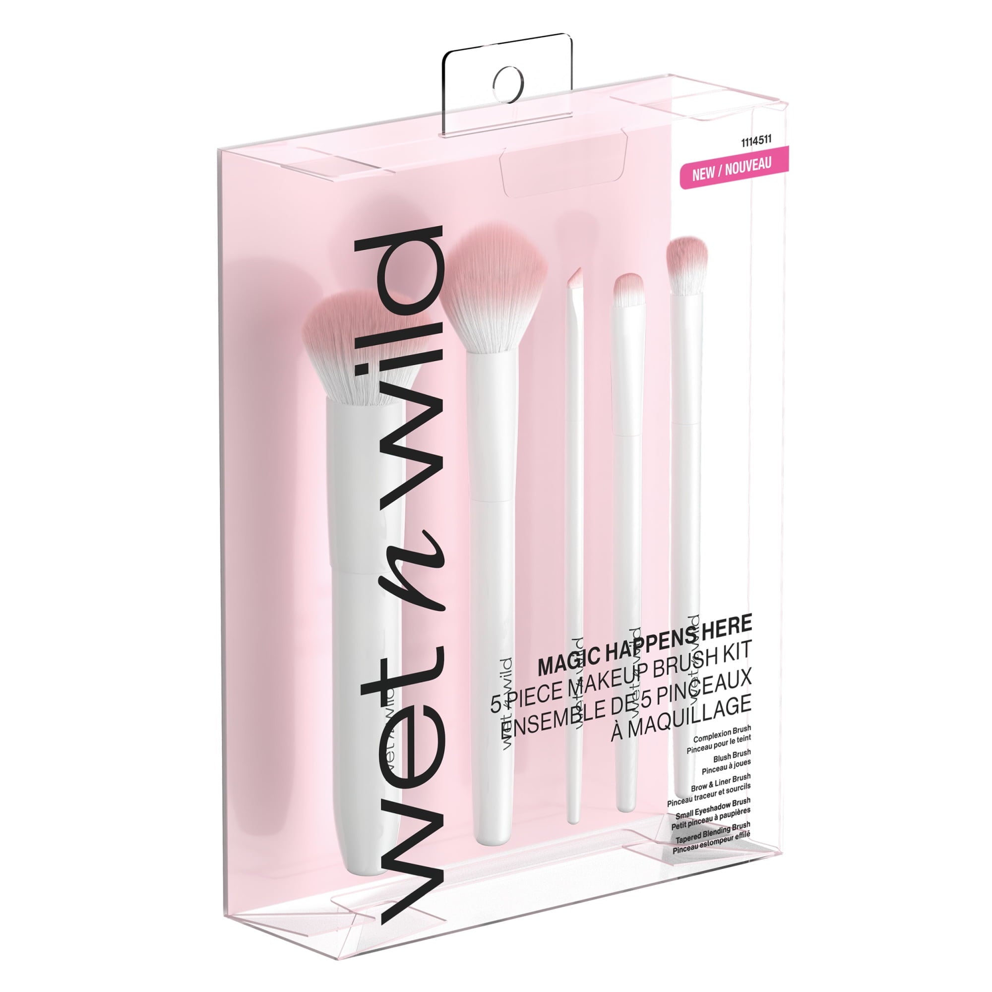 Wet n Wild Essential 5 Piece Makeup Brush Set