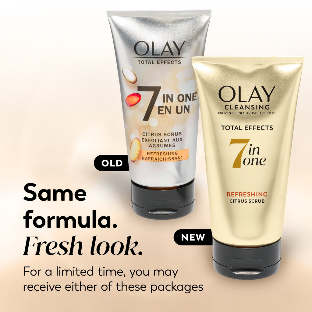Olay Face Wash, Total Effects Citrus Face Scrub, Exfoliating Cleanser, 5.0fl oz