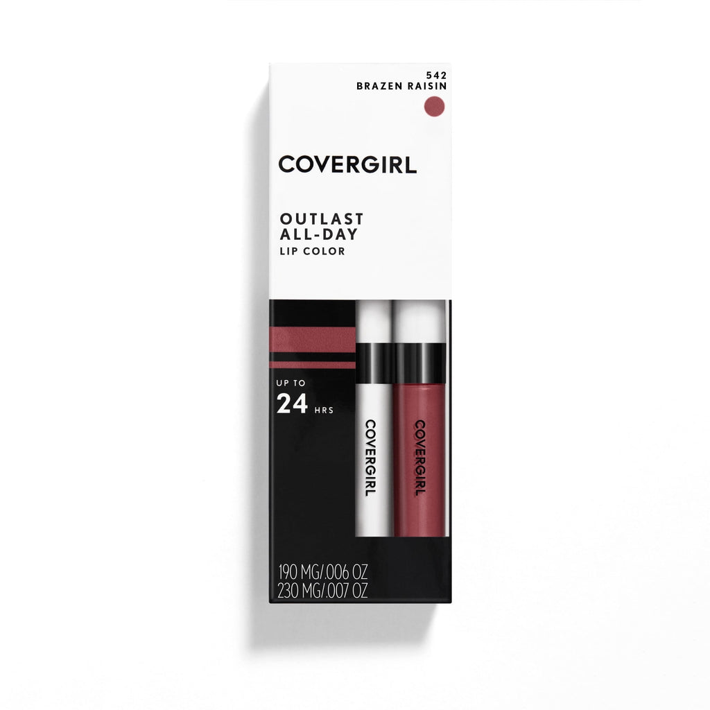COVERGIRL Outlast All-Day Moisturizing Lip Color, 542 Brazen Raisin